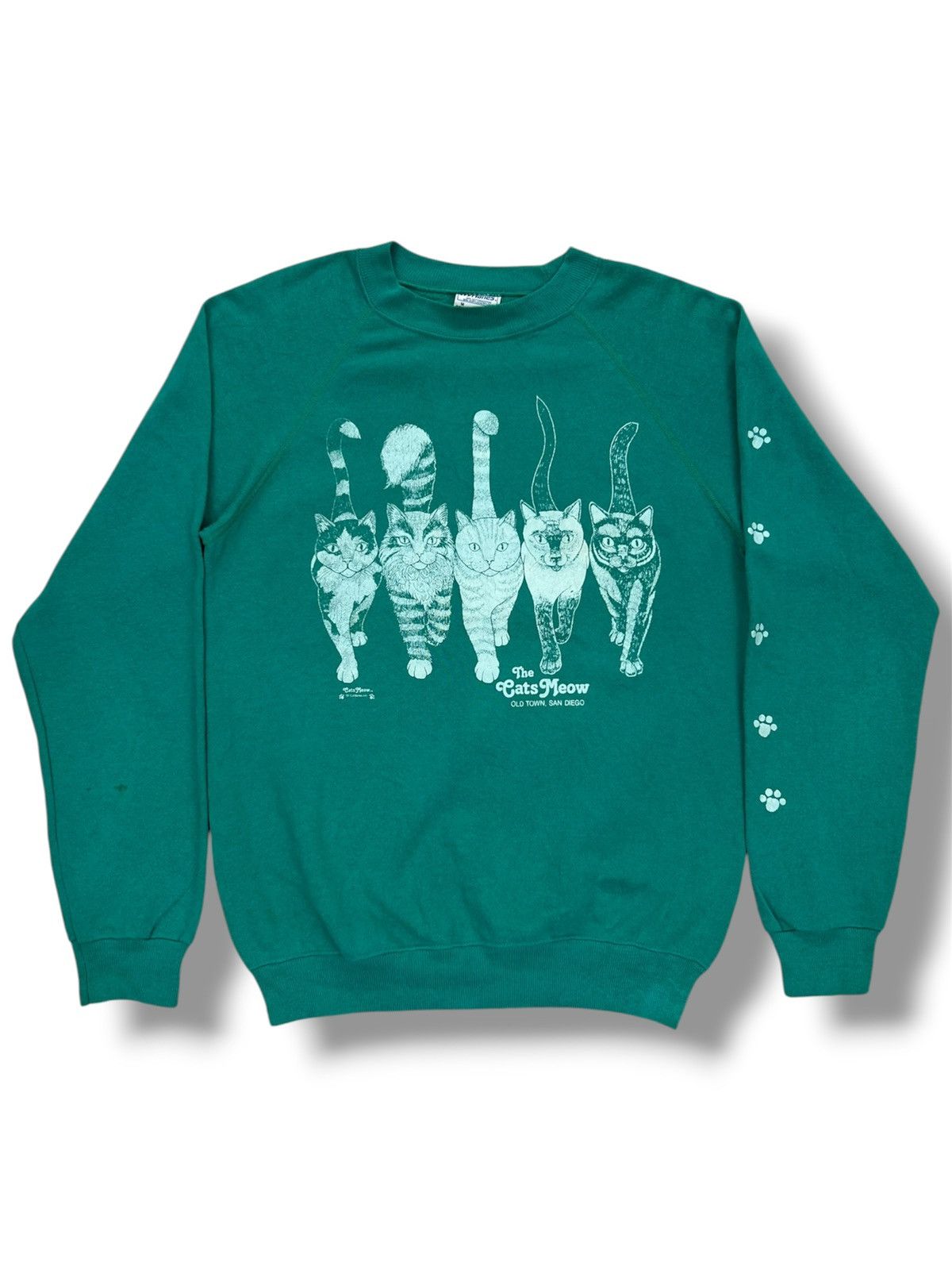Hanes Vintage Hanes The Cats Meow Front & Back Print Sweatshirt Size US XS / EU 42 / 0 - 1 Thumbnail