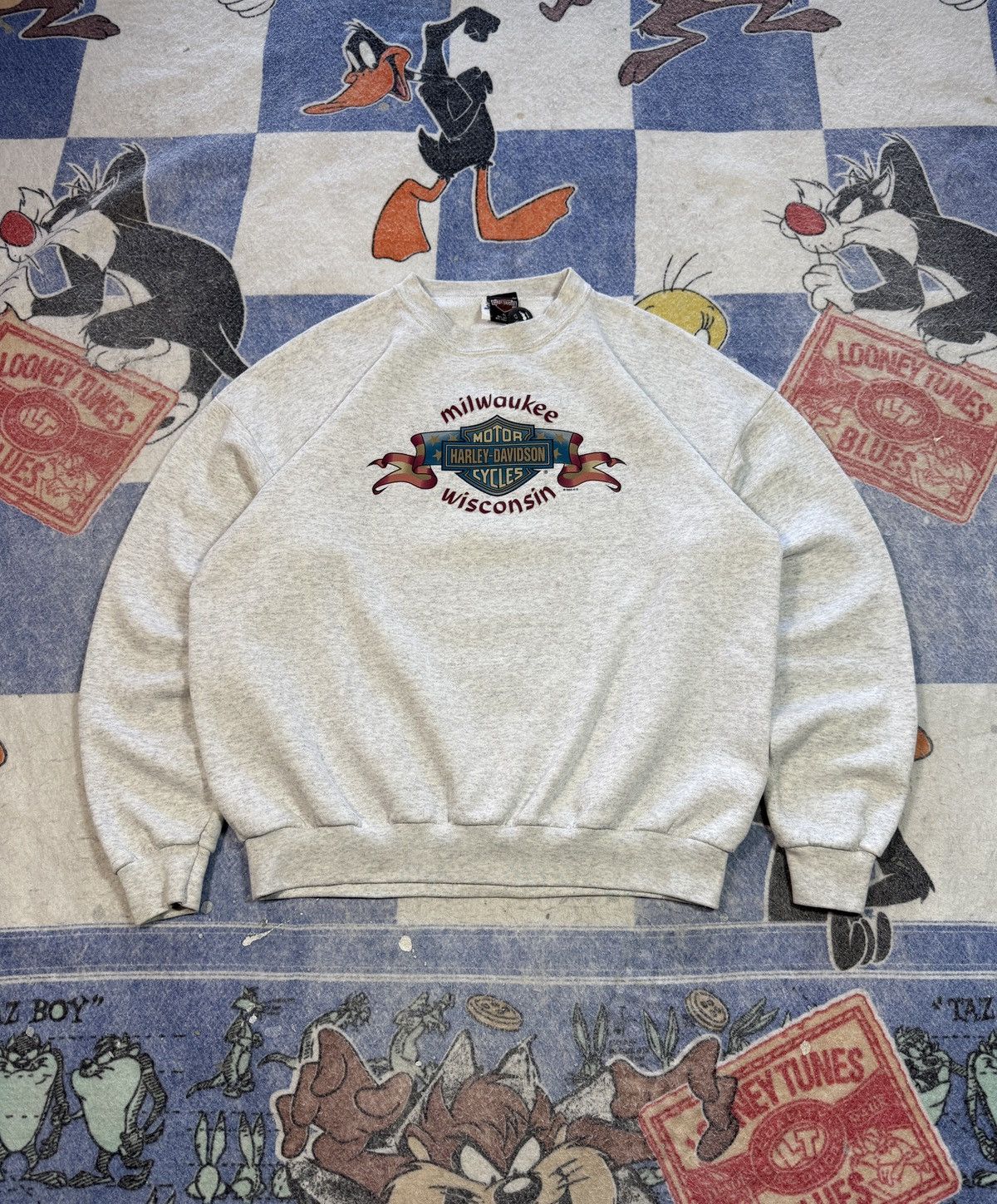 Harley Davidson Vintage Harley crewneck sweatshirt Size US XL / EU 56 / 4 - 1 Thumbnail