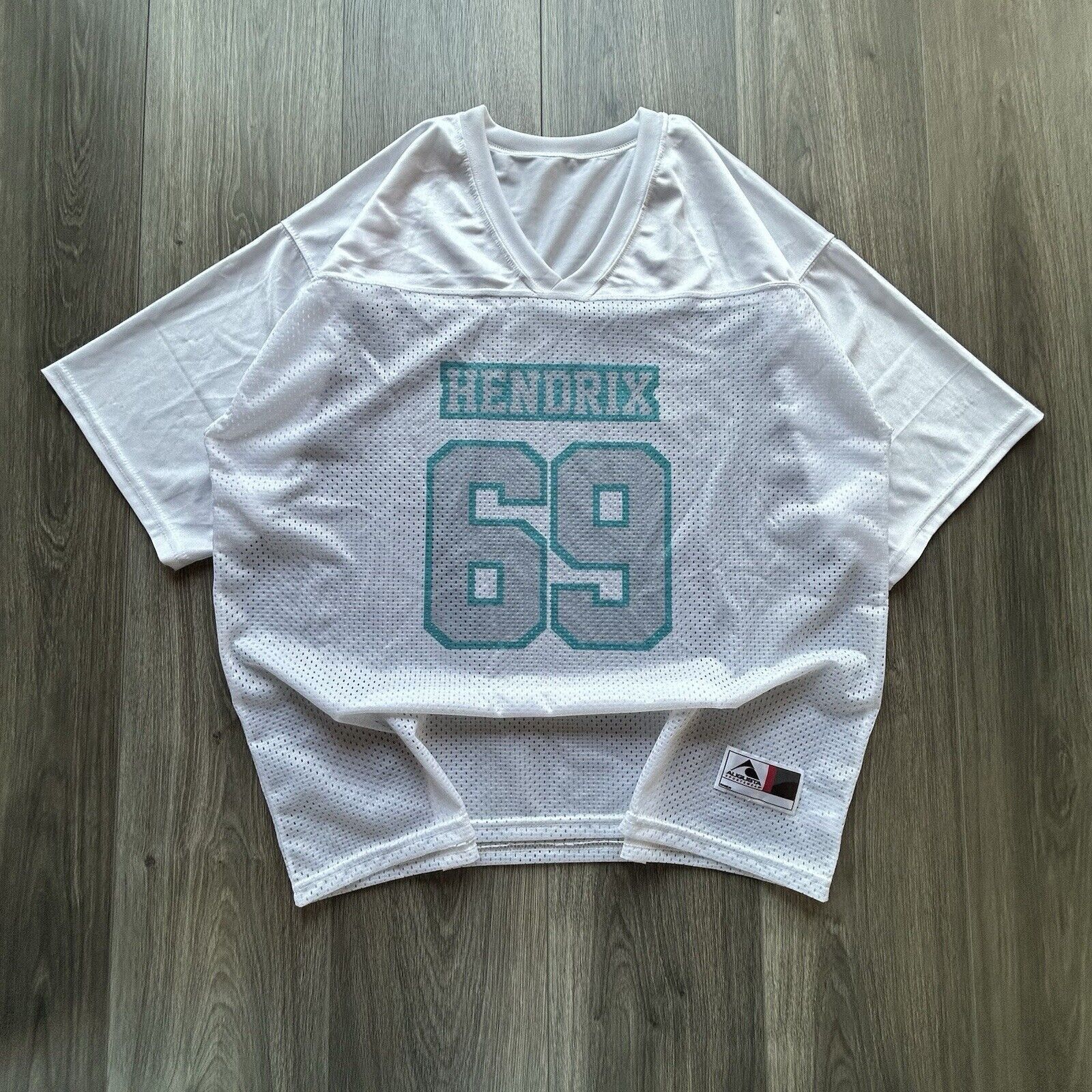 Augusta Sportswear Vintage Jimi Hendrix Football Jersey Boxy 69 Knit Rock EUC Size US XL / EU 56 / 4 - 1 Thumbnail