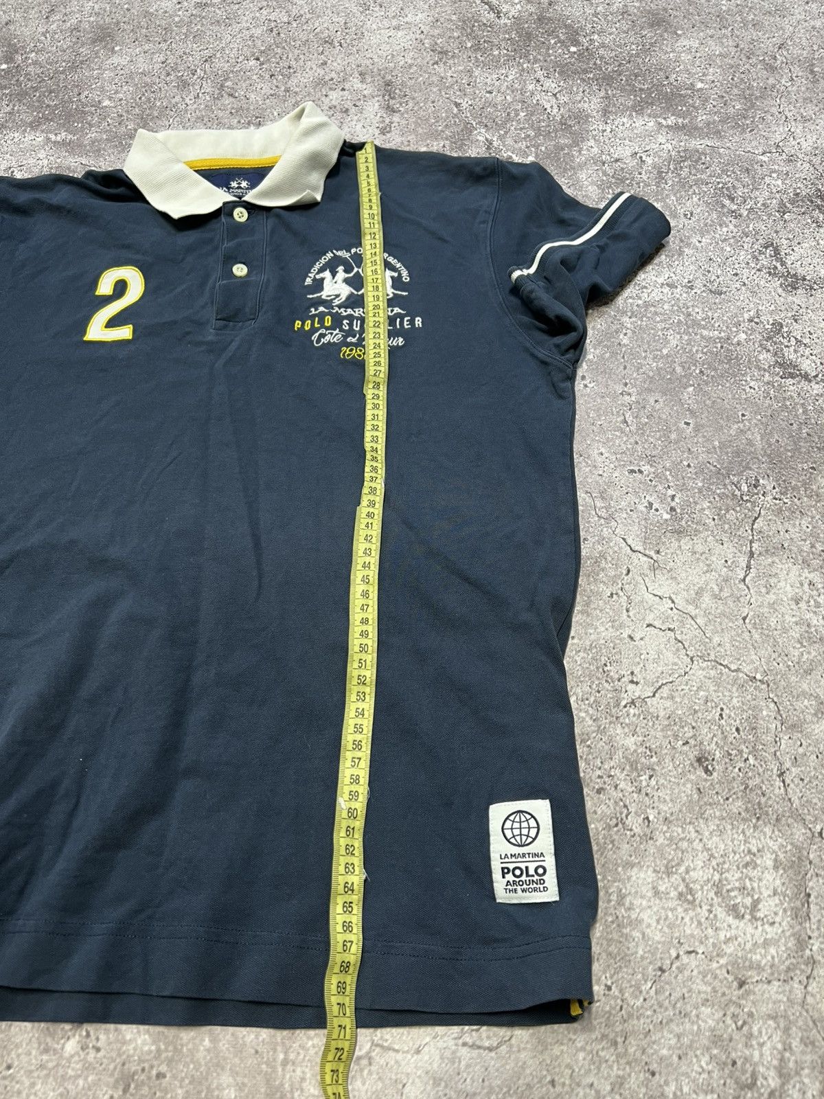 La Martina Vintage La Martina Argentina Big Logo Polo T Shirt Size US L / EU 52-54 / 3 - 11 Thumbnail