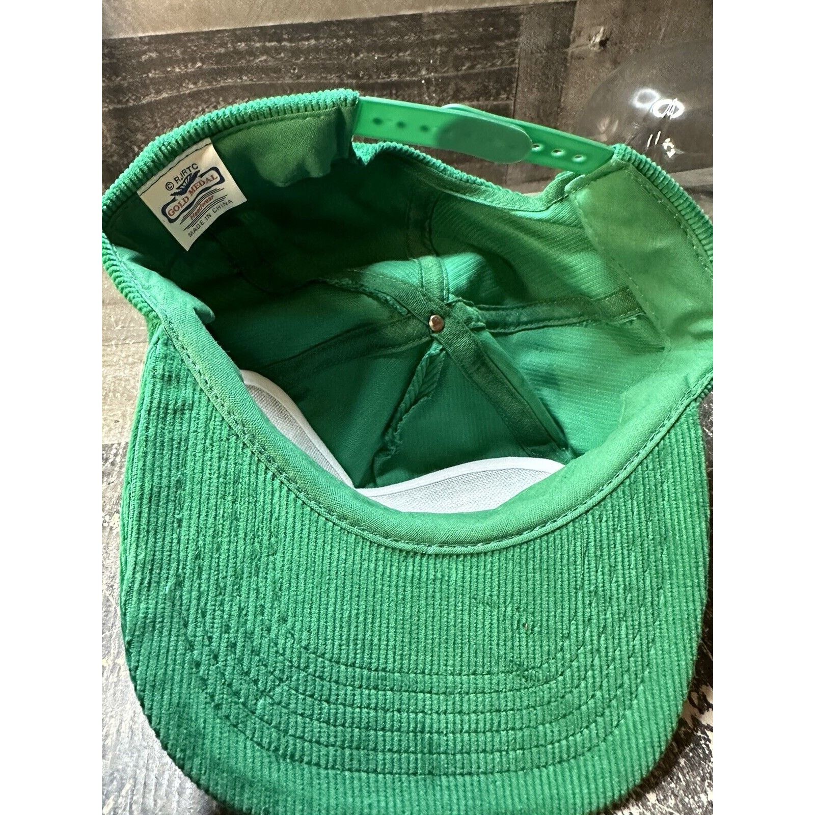 Other Vtg 1980s Salem Hat Green Corduroy Snapback Gold Medal OS Size ONE SIZE - 7 Thumbnail