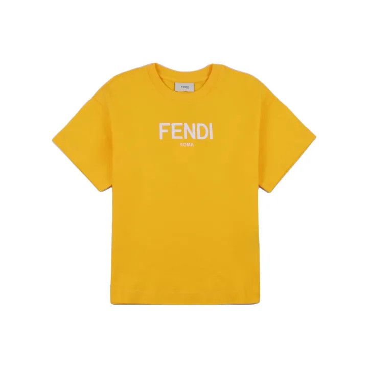Fendi Fendi Kids Yellow Short Sleeve T-Shirt 0079 Size US M / EU 48-50 / 2 - 1 Thumbnail