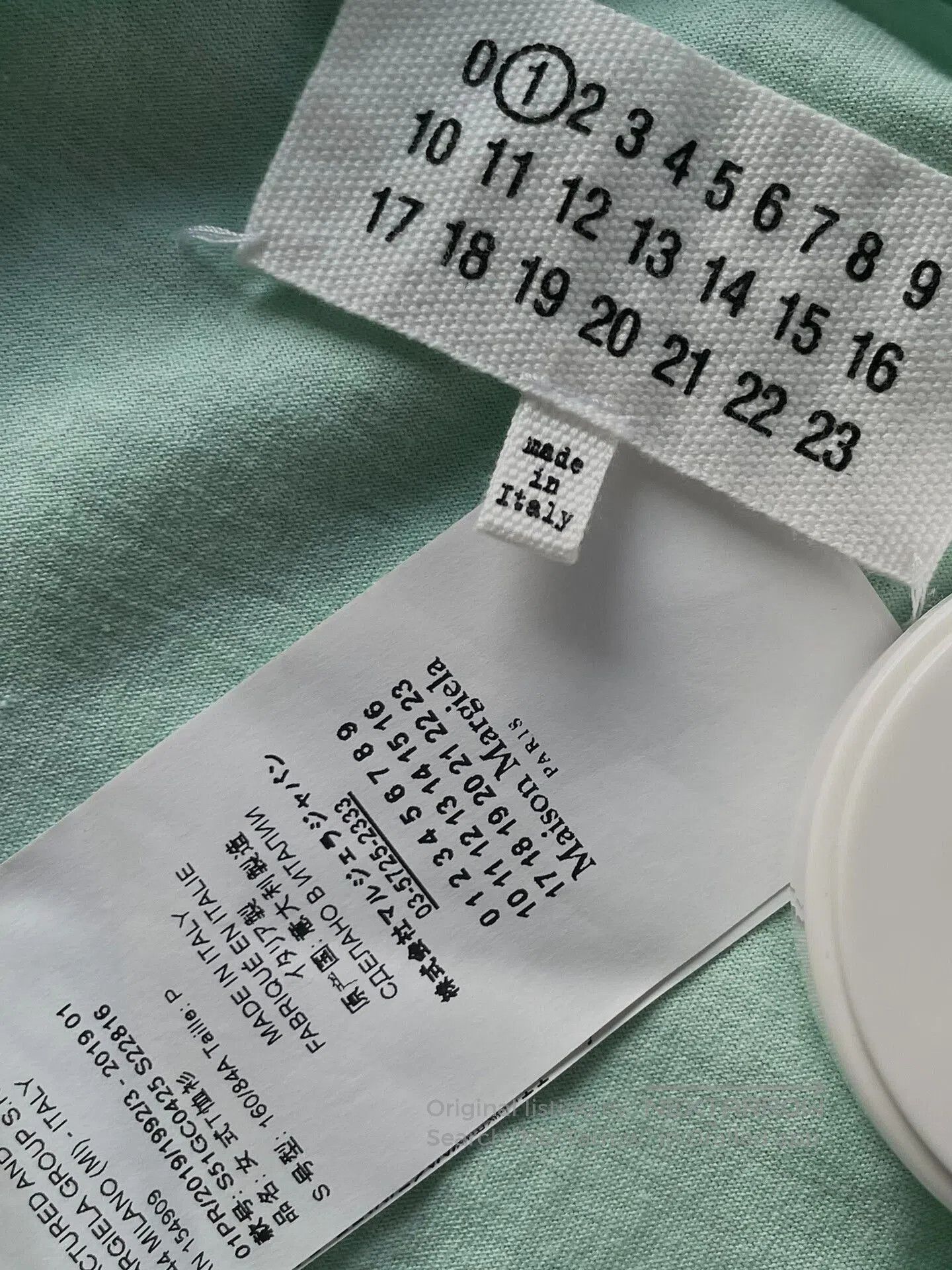 Maison Margiela asymmetrical short sleeve mint green top. Size S / US 4 / IT 40 - 7 Thumbnail
