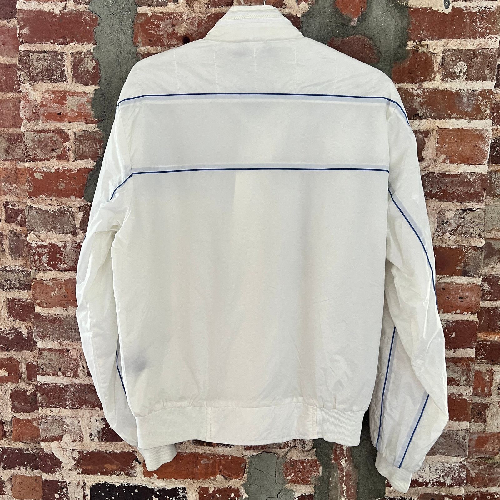 Vintage VTG Men's White Upstream Racing Division Jacket Size M 21x27 Size US M / EU 48-50 / 2 - 2 Thumbnail