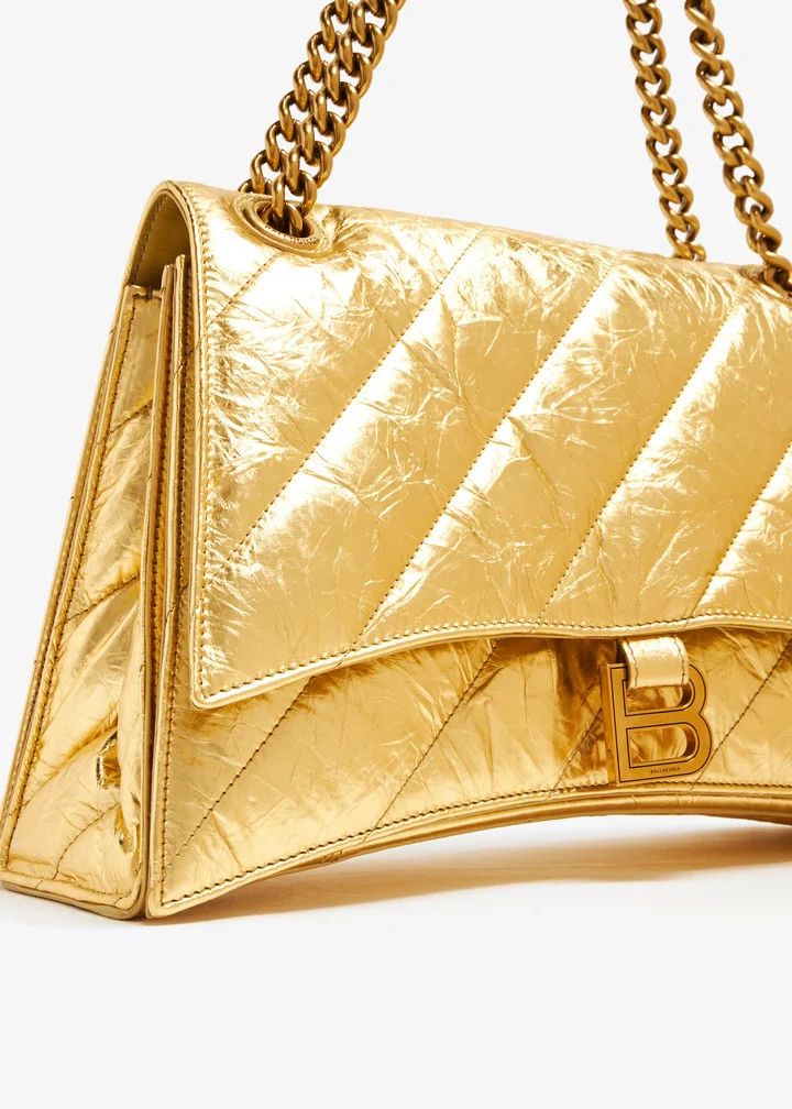 Balenciaga o1s1rm1225 Size: OS / Crush Medium Chain Bag Metallized Size ONE SIZE - 2 Thumbnail