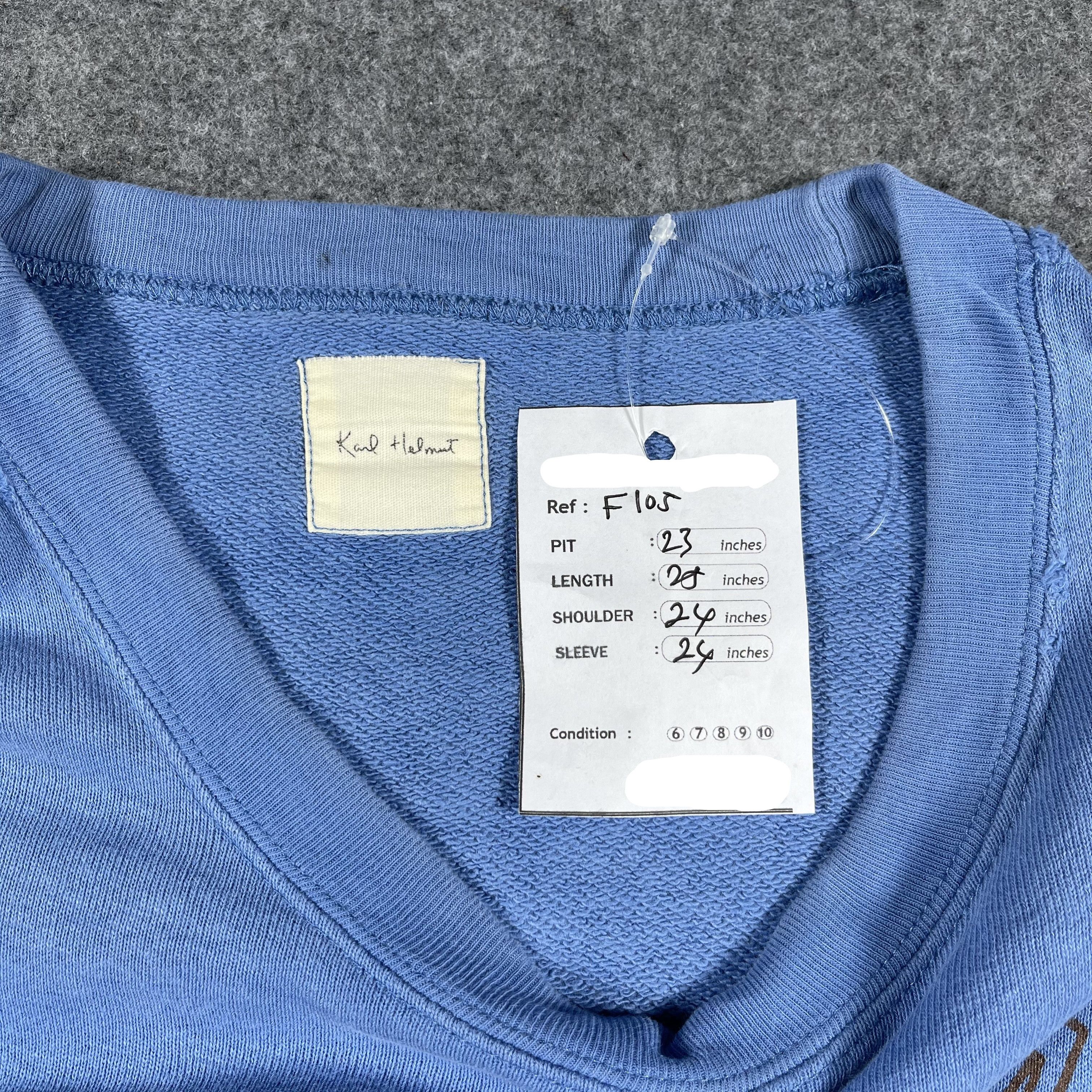 Karl Helmut Vintage Karl Helmut Sweatshirt F105 Size US M / EU 48-50 / 2 - 7 Thumbnail