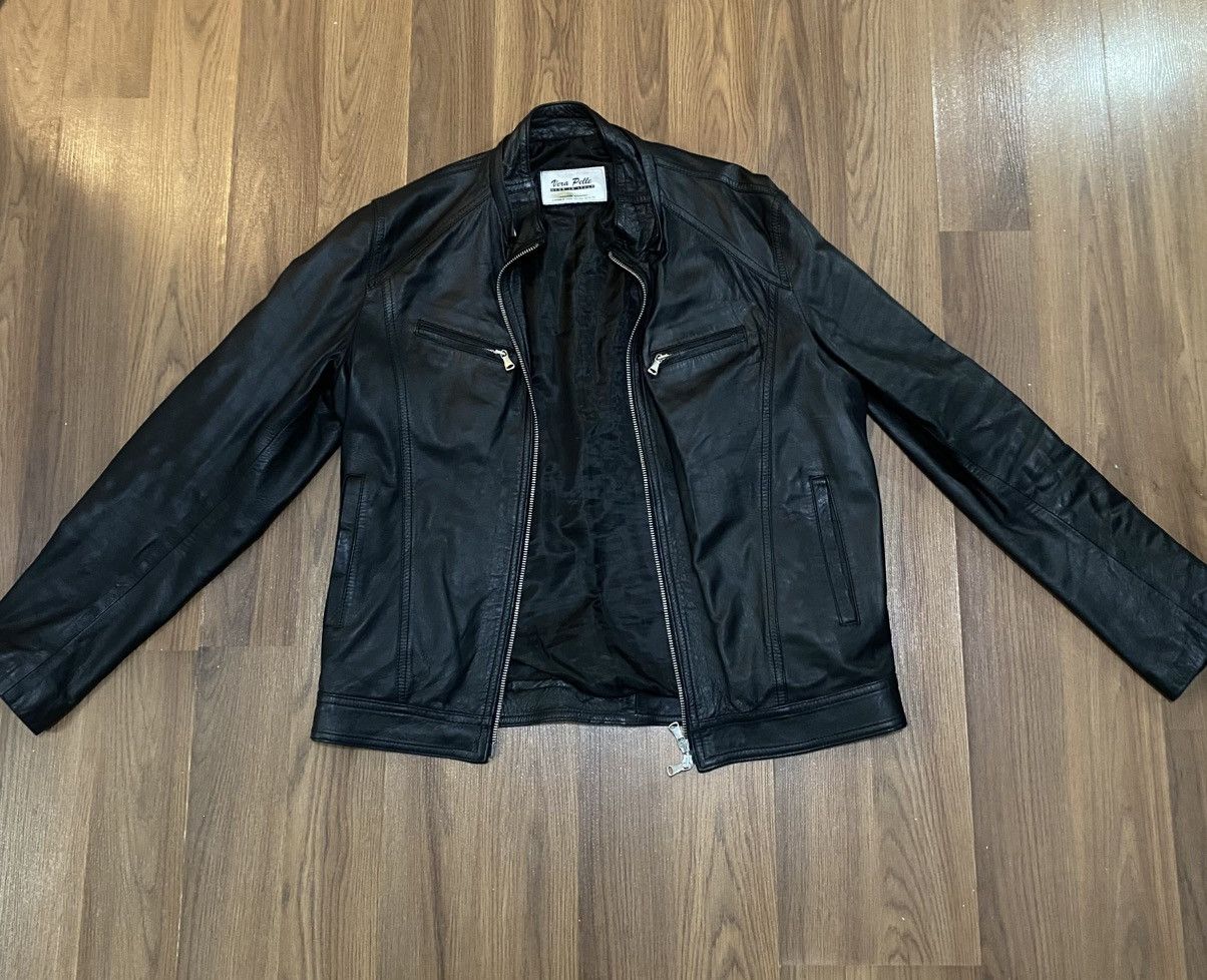 Vera Pelle Vintage genuine leather jacket made in Italy.