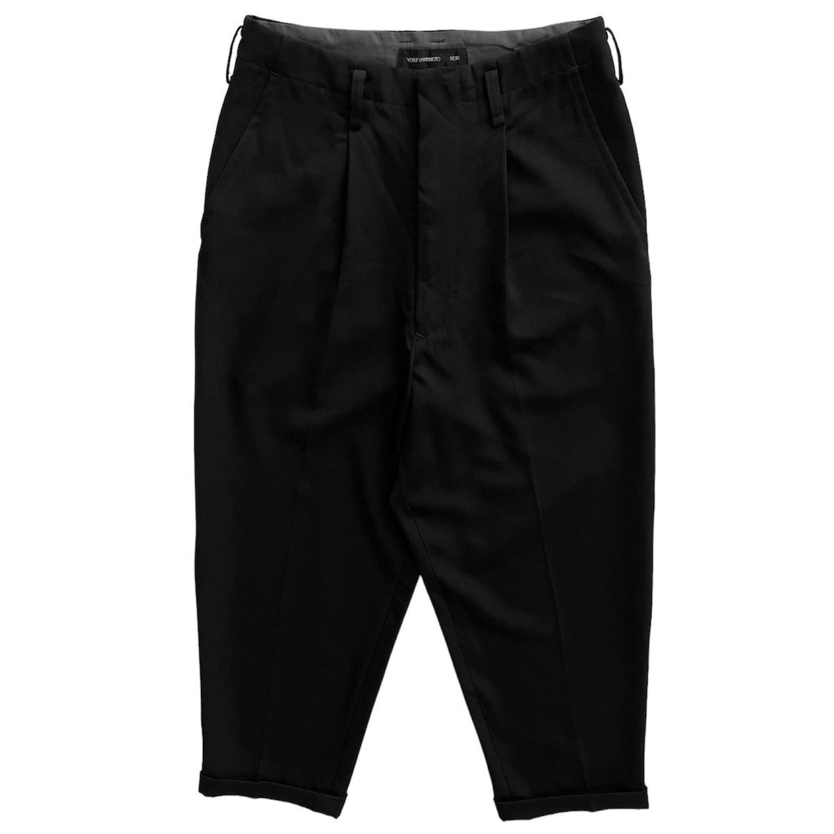 Y's × Yohji Yamamoto YOHJI YAMAMOTO +NOIR BLACK PANTS Size 24" / US 00 / IT 34 - 1 Thumbnail