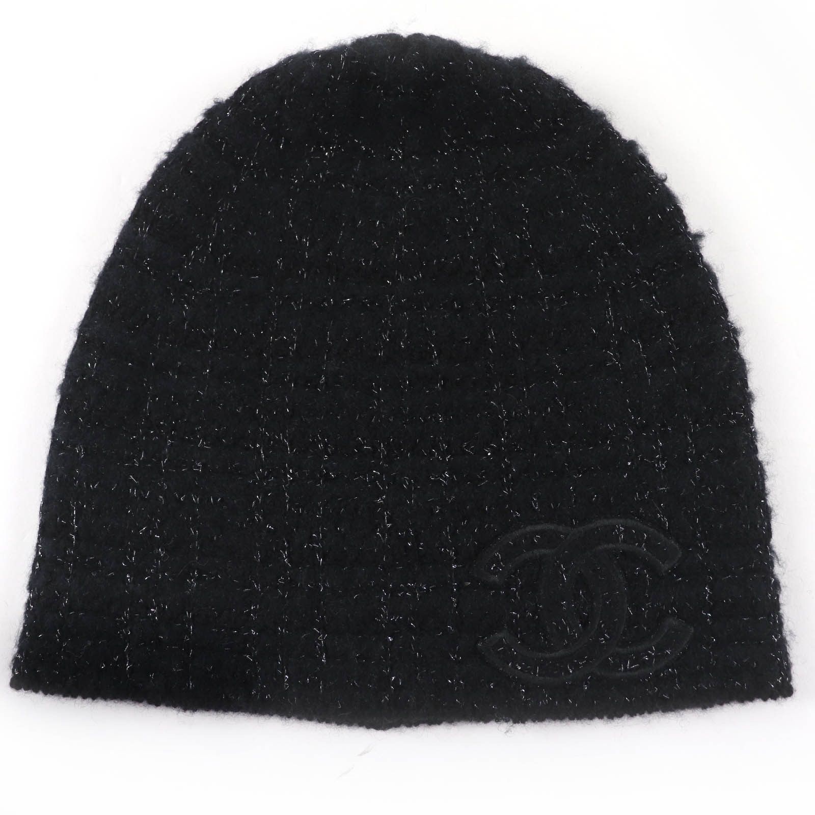 Chanel Chanel CHANEL Tweed Cashmere Knit Cap Textile Hats DUTY FREE for USA Size ONE SIZE - 1 Thumbnail