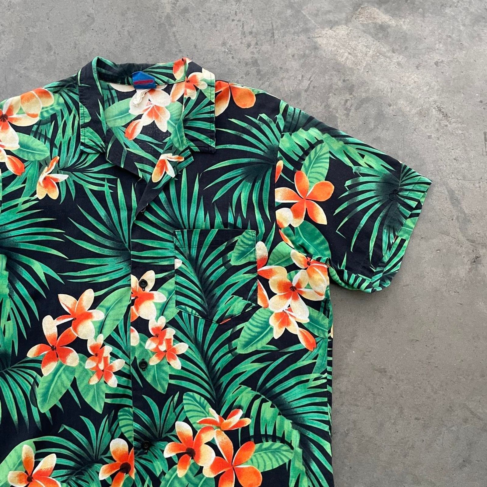 Ocean Pacific Vintage Ocean Pacific Black Hawaiian Shirt Size US L / EU 52-54 / 3 - 3 Thumbnail
