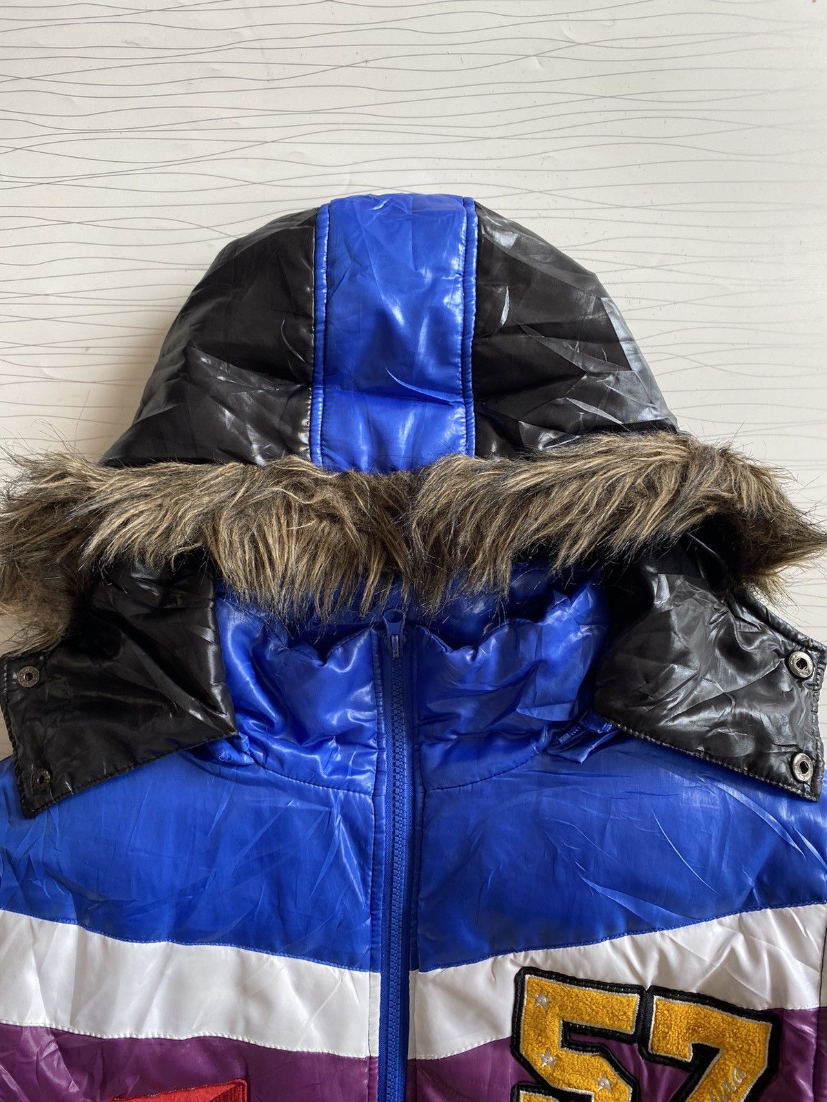 If Six Was Nine × Japanese Brand × Le Grande Bleu (L.G.B.) NYLAUS FAUX FUR HOODIE PUFFER JACKET Size US L / EU 52-54 / 3 - 15 Thumbnail