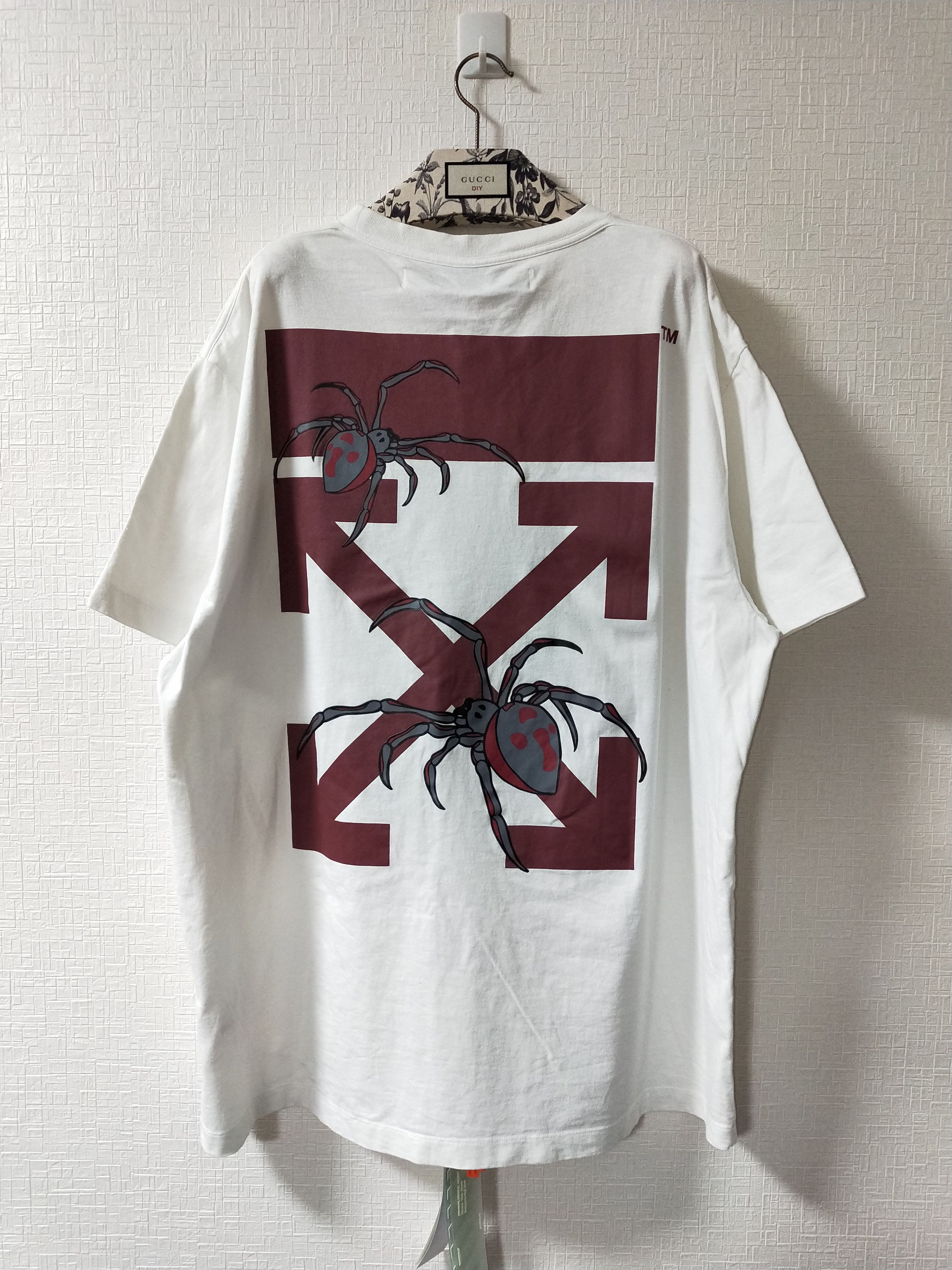 Image of Off White Arachno Arrow Tee in White, Men's (Size 2XL)