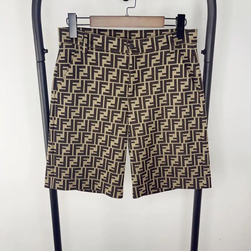 Fendi Fendi Brown Cotton Women's Shorts - Size 12Y 0089 Size 30" / US 8 / IT 44 - 1 Thumbnail