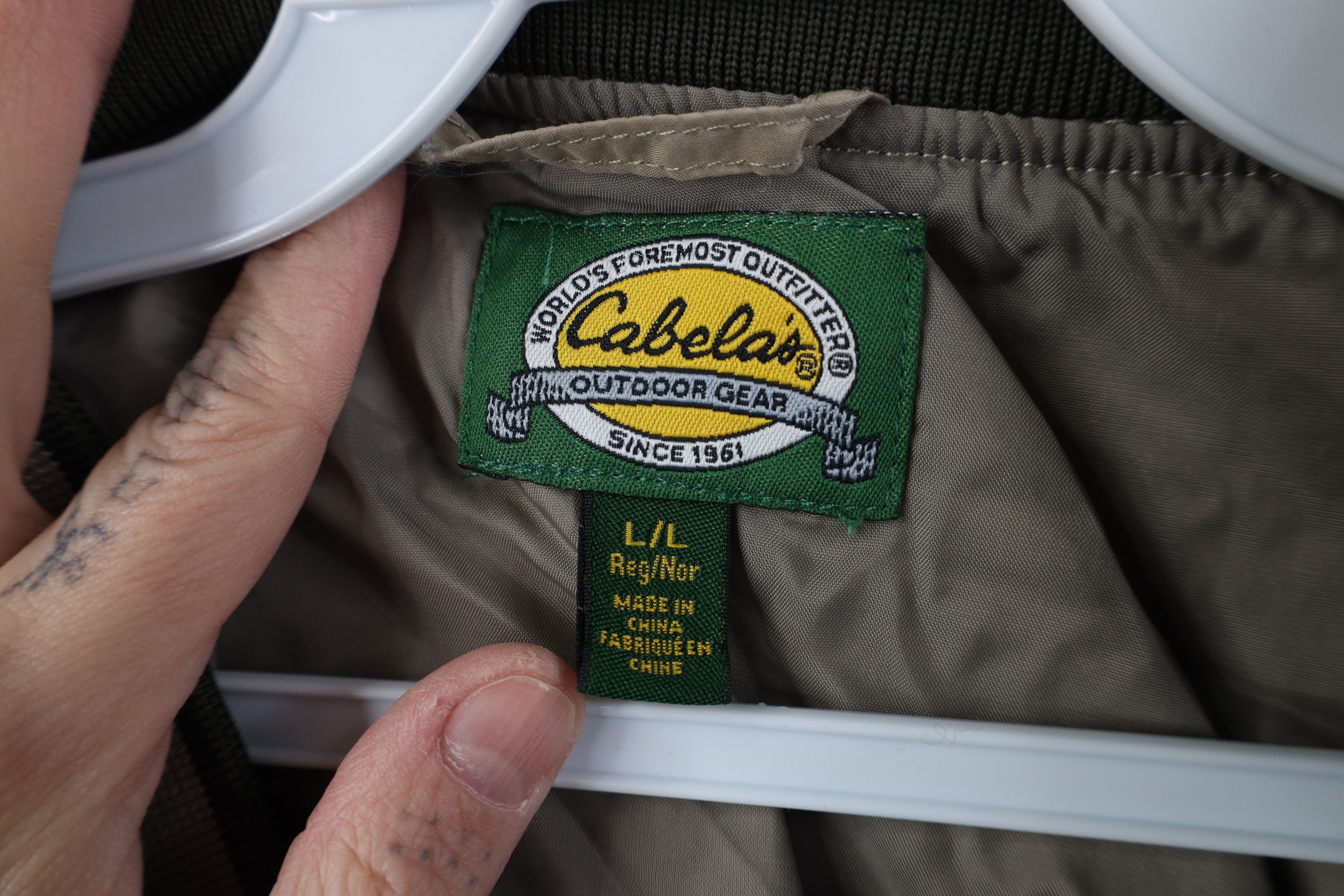 Cabelas Vintage Cabelas Pullover Windbreaker Jacket Beige Khaki Tan Size US L / EU 52-54 / 3 - 9 Thumbnail