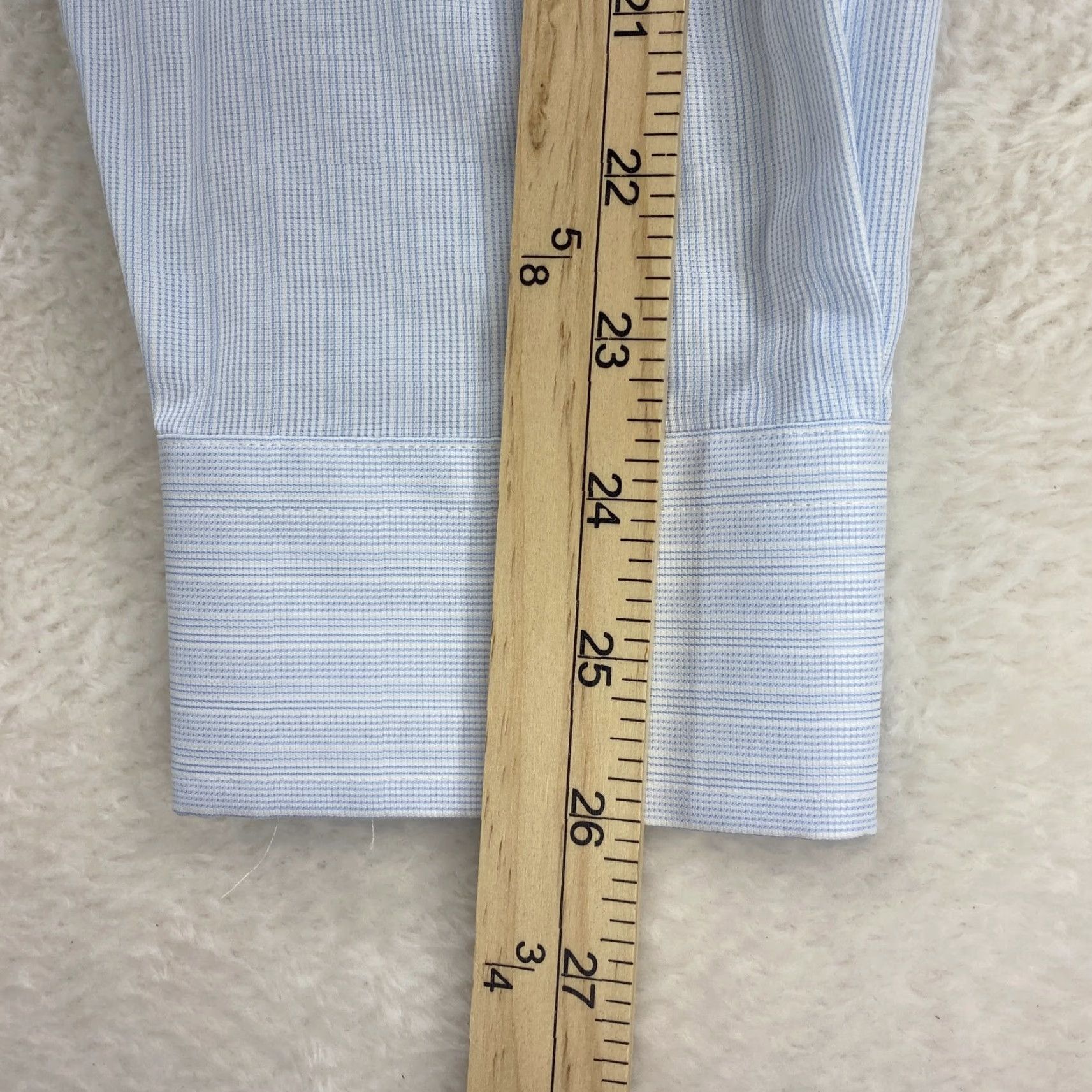 Joseph Abboud Joseph Abboud Dress Shirt XL 17.5 36/37 Tall Non-Iron Classic Fit Blue NWT Shirt Mens XL 100 Egyptian Cotton NWT Size 48R - 6 Thumbnail