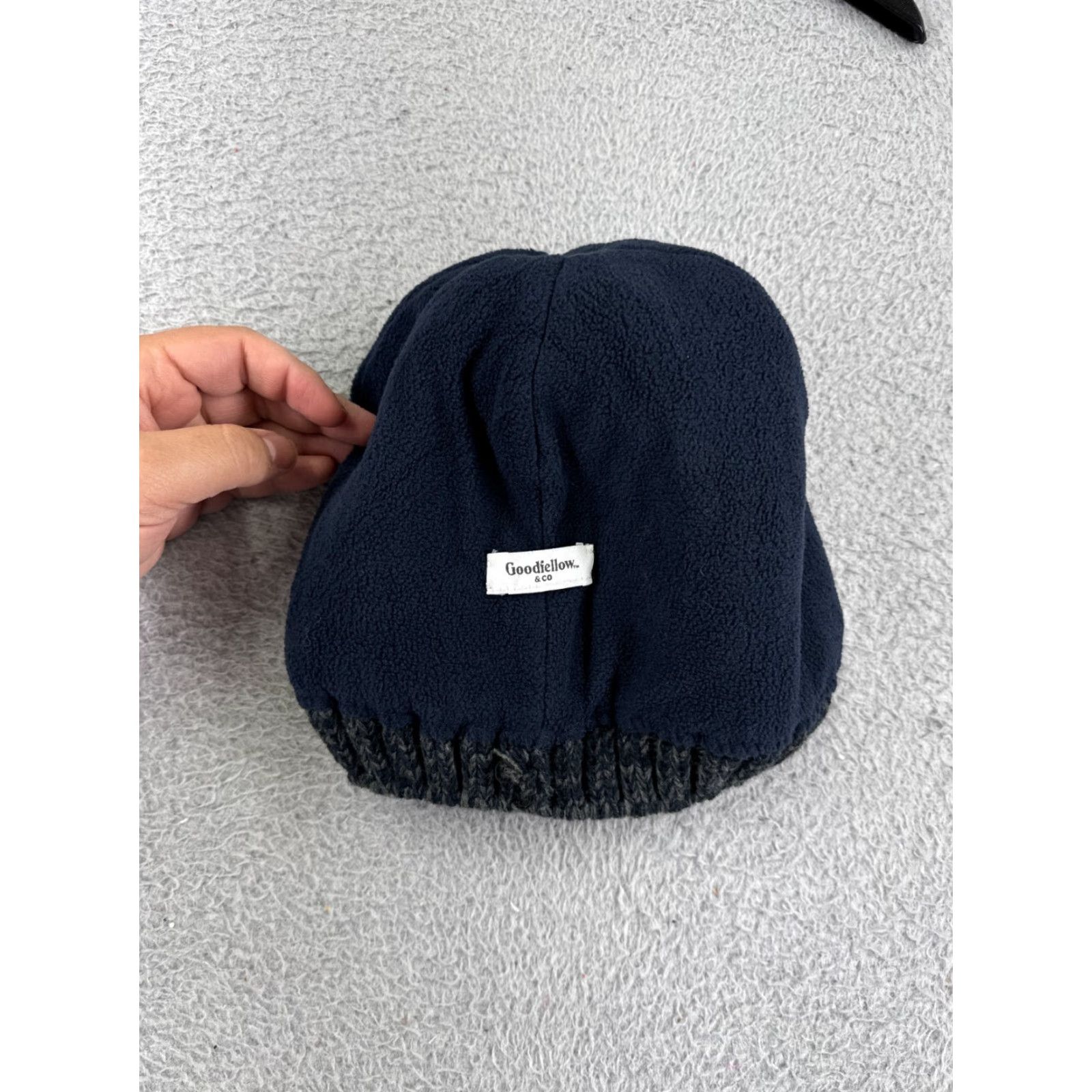 Vintage Goodfellow Beanie Toque Adult One Size Gray Orange Classic Design Pom Lined Hat Mens/Unisex Size ONE SIZE - 3 Thumbnail