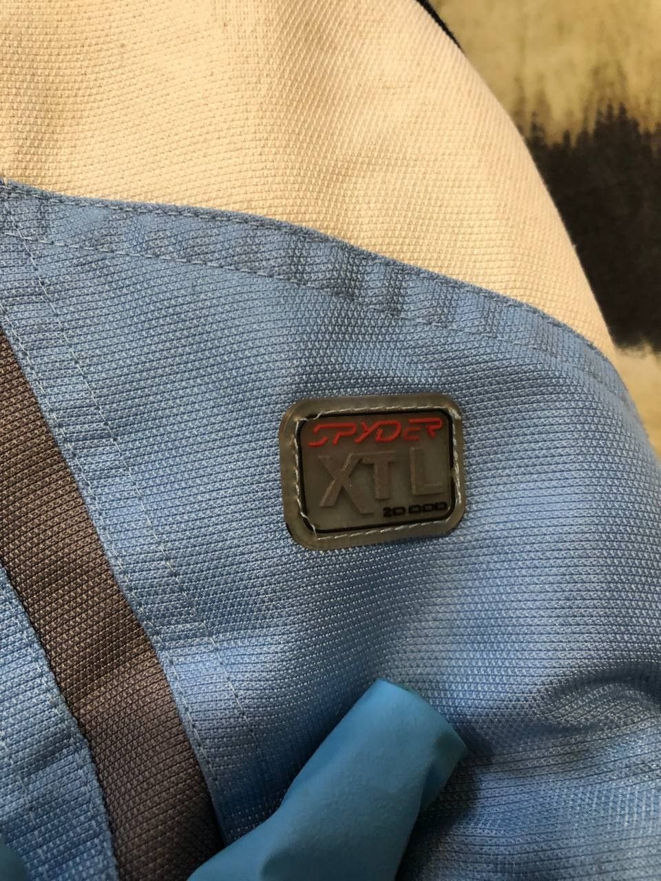 Spyder Baby Blue Spider Web ski Snowboarding Jacket vintage