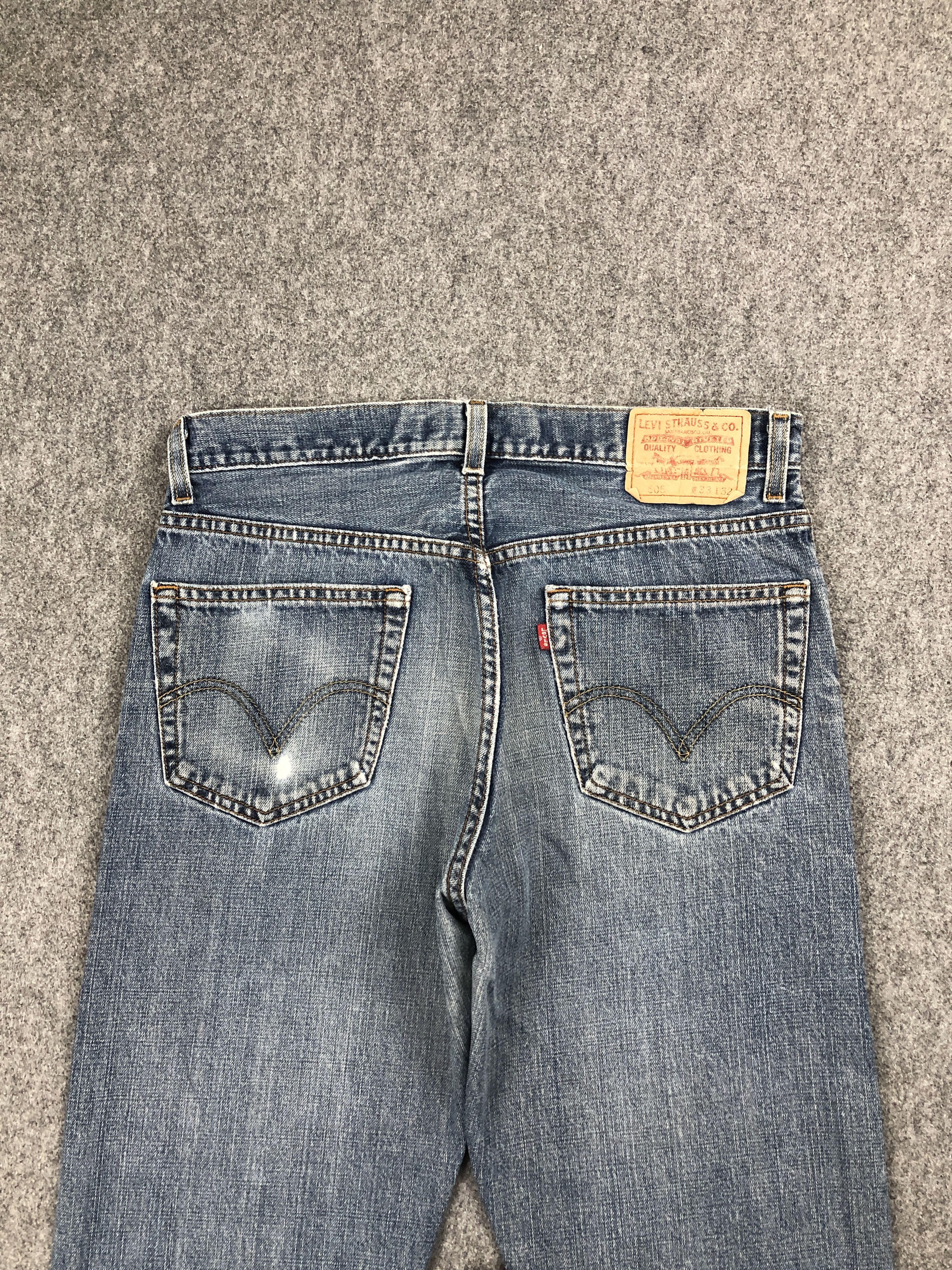 Levi's Vintage Distressed Levis 505 Blue Denim Jeans DP2529 Size US 32 / EU 48 - 4 Thumbnail