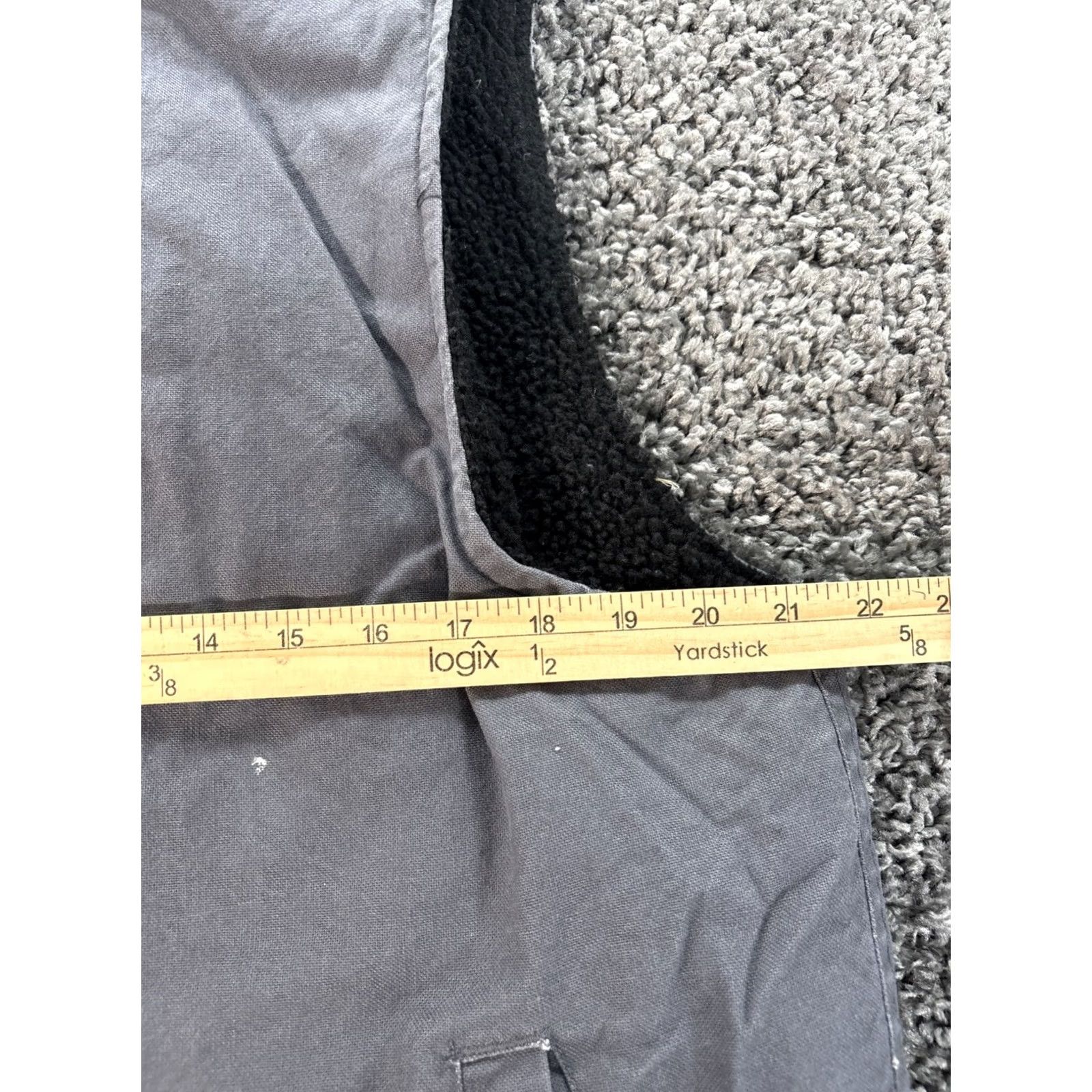 Dickies Dickies Vest Mens L Gray Sherpa Lined Full Zip Fleece Sleeveless Canvas Size US L / EU 52-54 / 3 - 3 Thumbnail