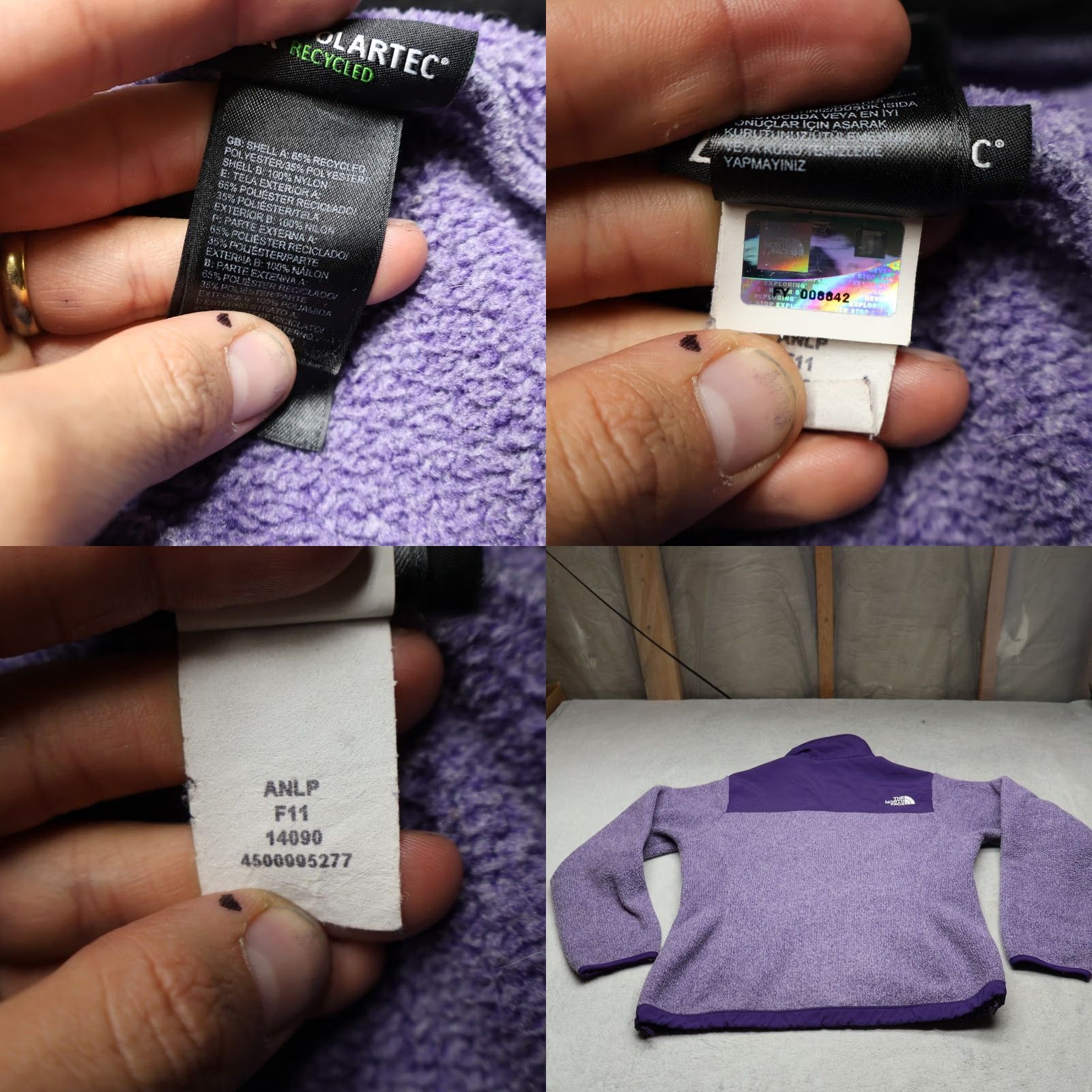 The North Face The North Face Denali Jacket Womens Small Purple Full Zip Fleece Outdoor Branded Zip Women's S Purple Outdoor Retro Size S / US 4 / IT 40 - 8 Thumbnail