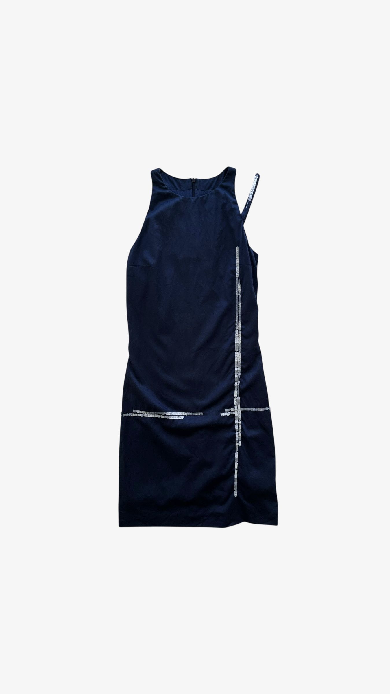 Versace Vintage 90s Women's Versace Jeans Couture Sequin Strap Dress Size S / US 4 / IT 40 - 1 Thumbnail