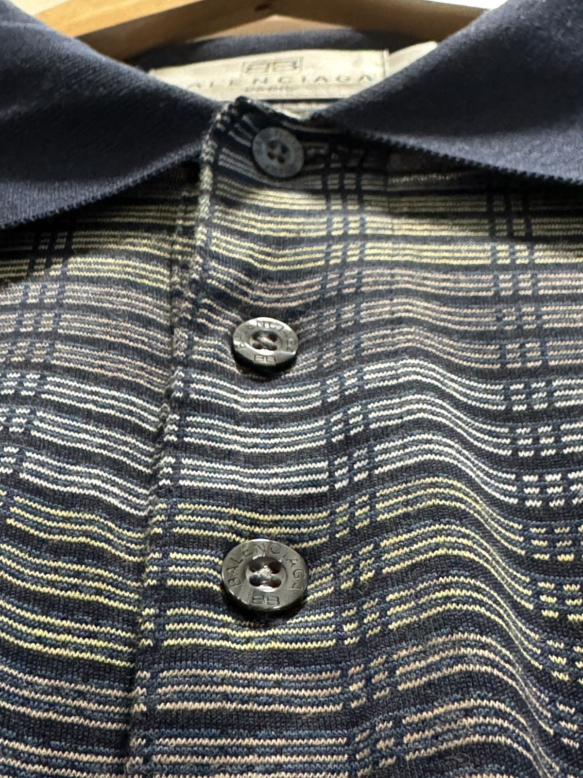 Balenciaga × Vintage Vintage Balenciaga Longsleeve Polo Size US M / EU 48-50 / 2 - 6 Thumbnail
