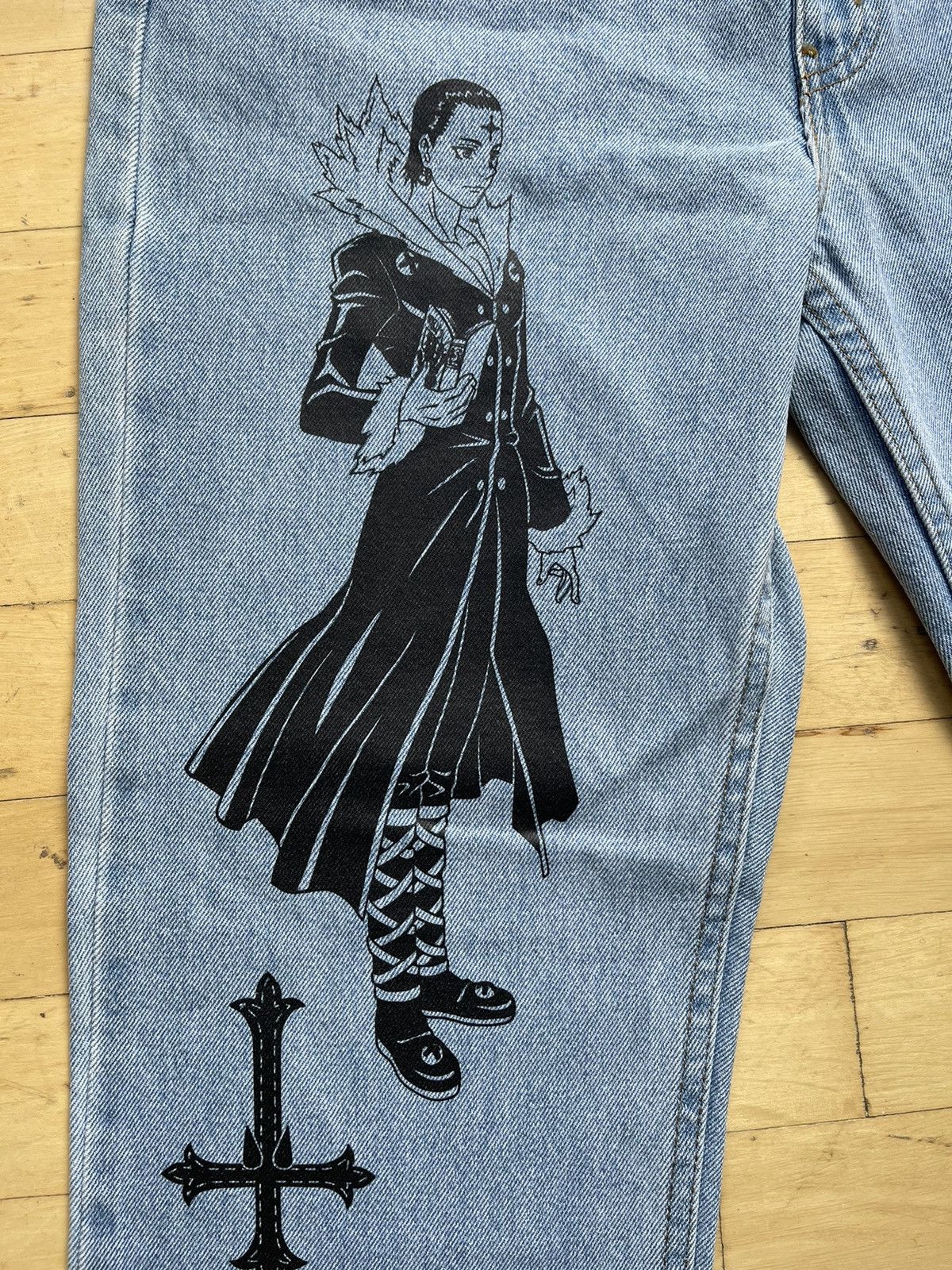 Japanese Brand × Vintage Shopsecret Hunter x Hunter Chrollo Denim Size US 34 / EU 50 - 2 Thumbnail