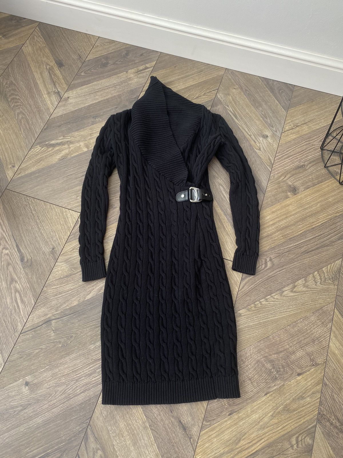 cream knit midi dress long sleeve Petal and Pup Women's Nova Wrap Knit Midi Dress main image 0