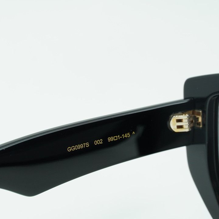 Gucci Gucci GG0997S 002 Sunglasses Black Shield Frame, Grey Lenses Size ONE SIZE - 6 Thumbnail