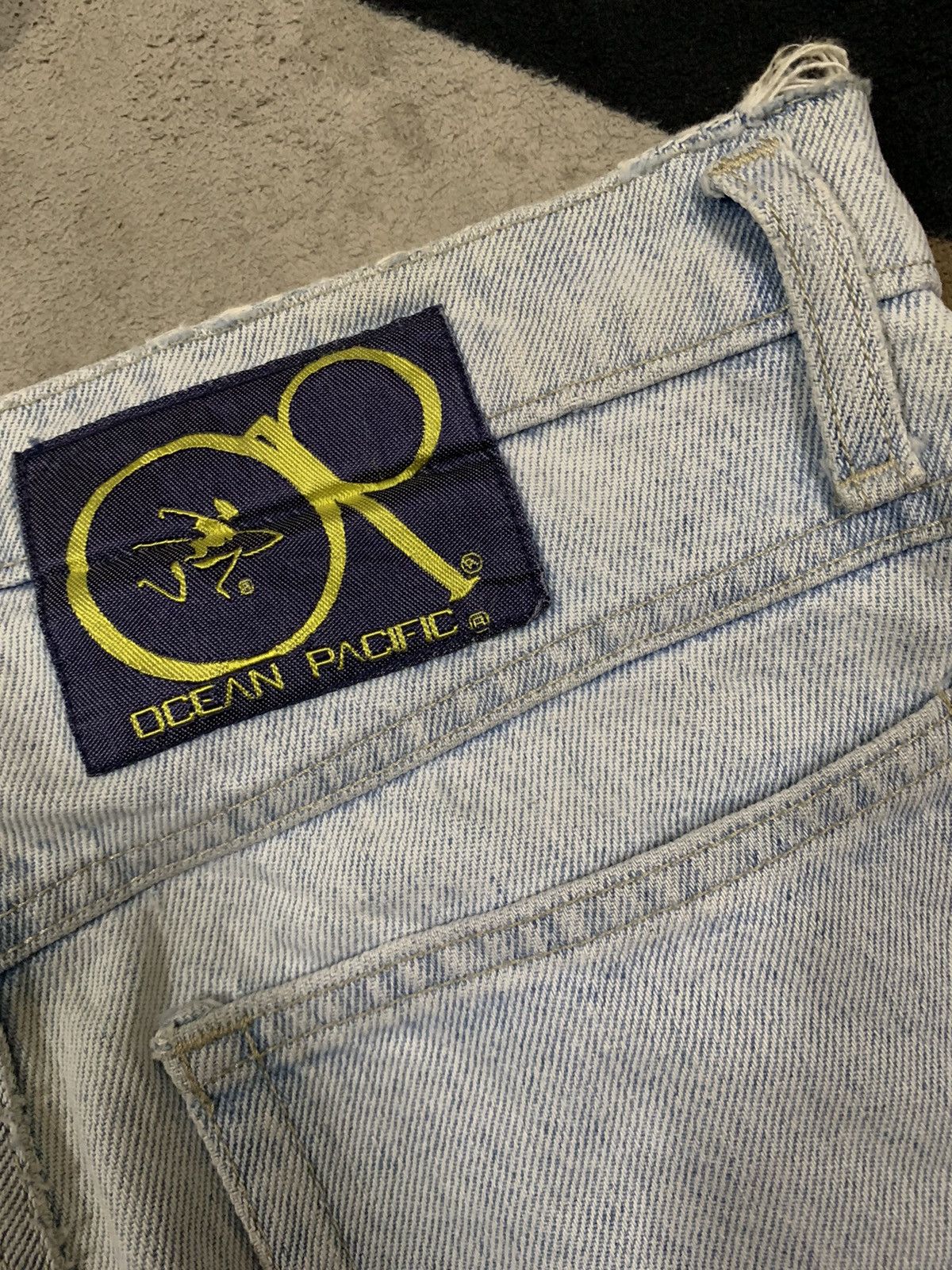 Ocean Pacific Vintage Y2K Ocean Pacific Imprinted Baggy Distressed Jeans Size US 30 / EU 46 - 13 Thumbnail