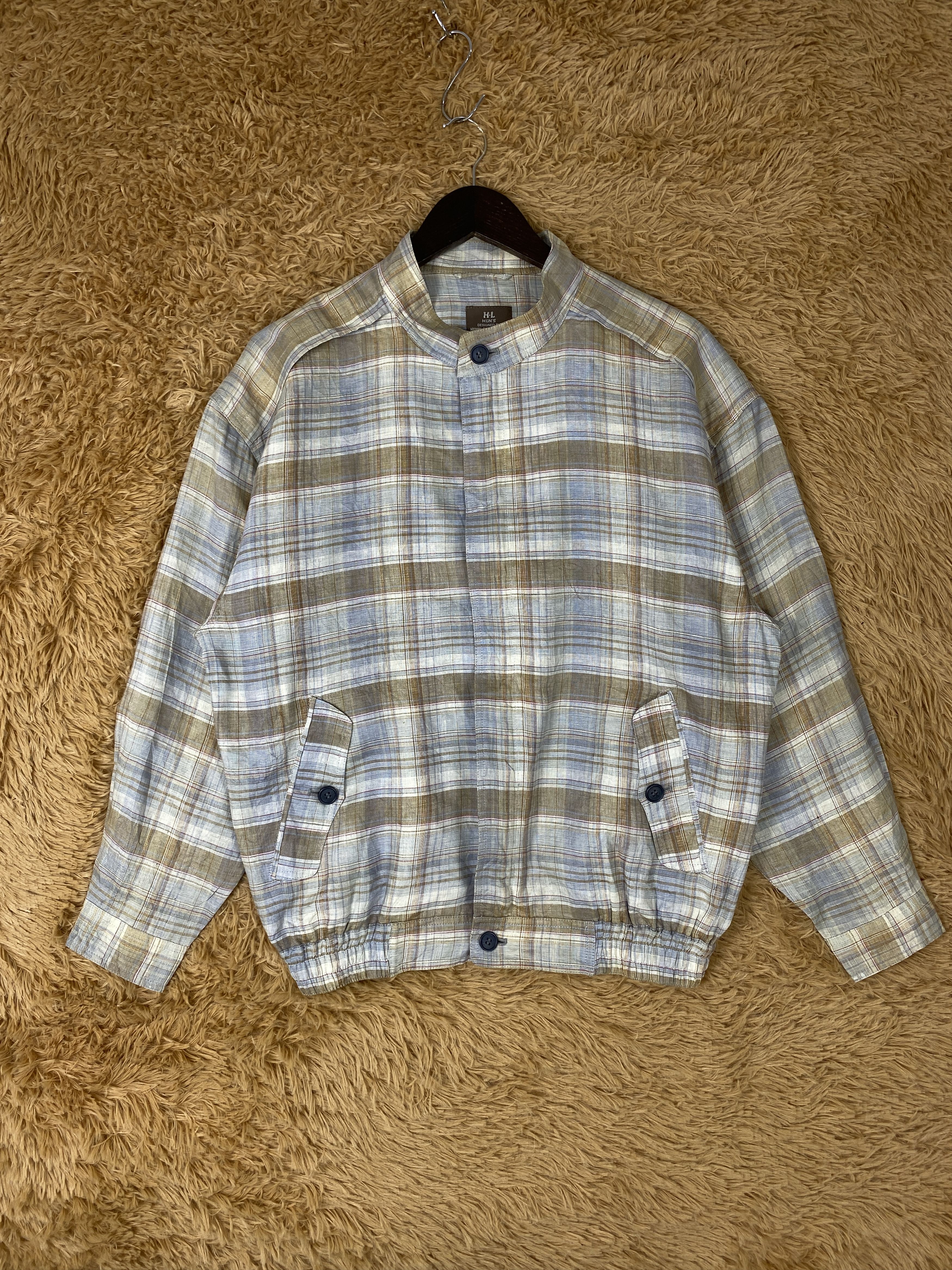 Japanese Brand × Vintage Vintage Henri-Luc Chapuis Checked 90s Design Flannel Jacket Size US M / EU 48-50 / 2 - 1 Thumbnail