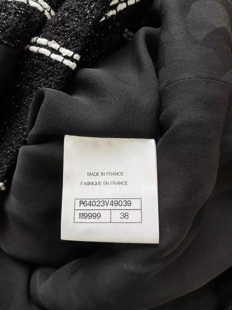 Chanel Chanel Roof series black and white plaid lotus leaf collar Size XS / US 0-2 / IT 36-38 - 6 Thumbnail