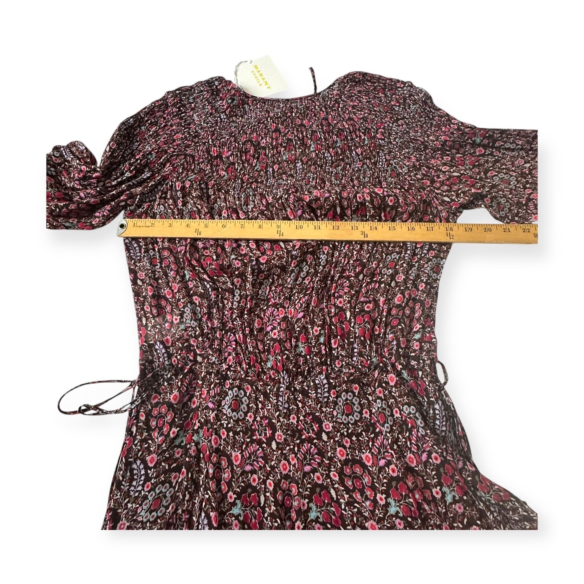 Isabel Marant Etoile Isabel Marant Étoile Noanne Floral Mini Dress Brown FR 34 NW Size XS / US 0-2 / IT 36-38 - 14 Thumbnail