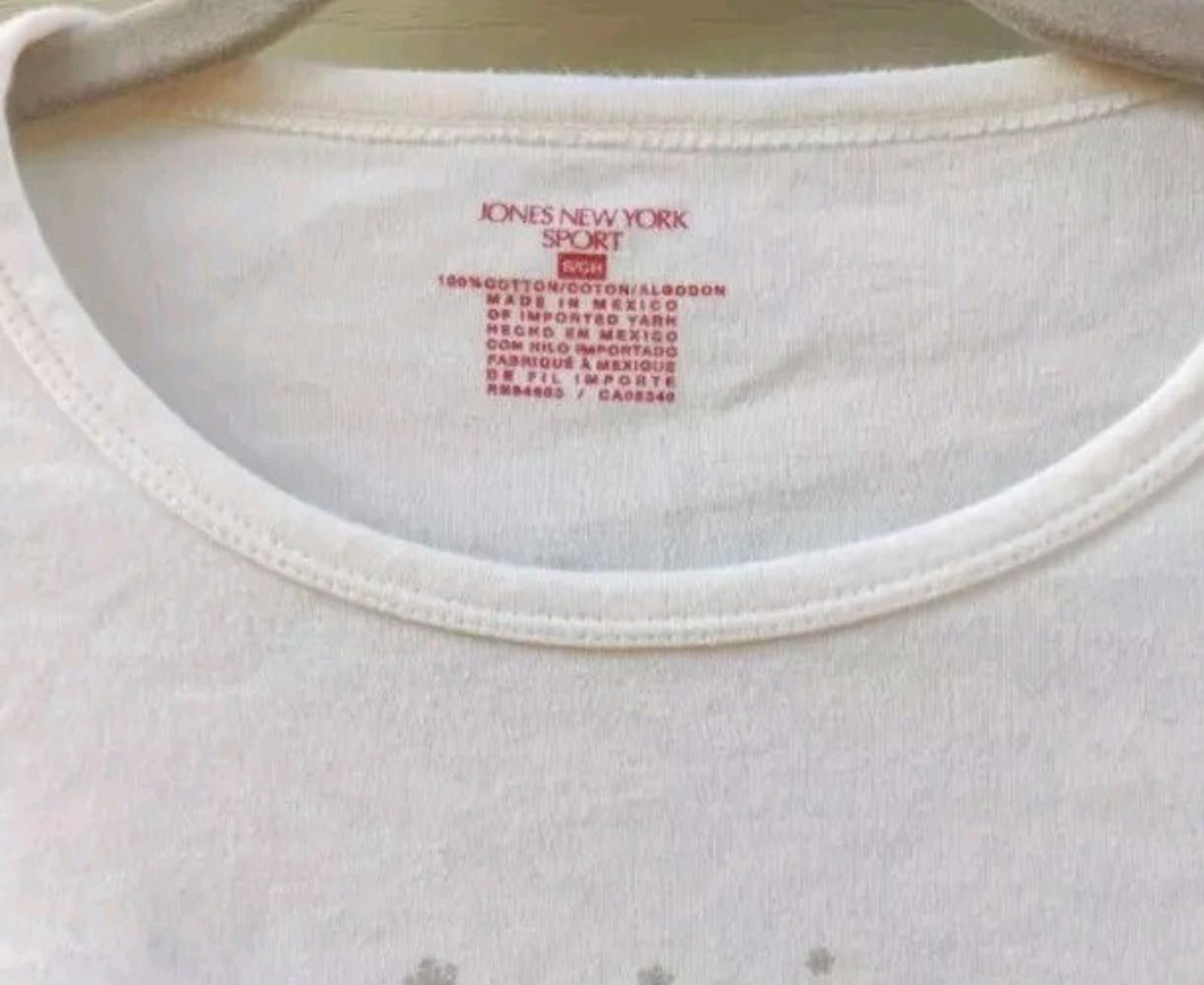 Jones New York Jones New York Womens Long Slv White Tshirt Top Small S Wint Size S / US 4 / IT 40 - 6 Thumbnail