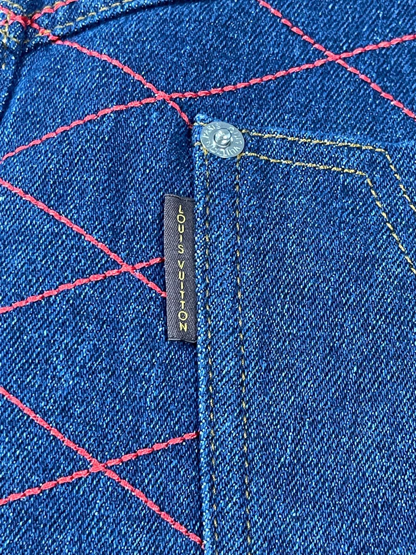 Louis Vuitton LV Denim Mini Skirt Women's 34 New Size 25" / US 0 / IT 36 - 5 Thumbnail