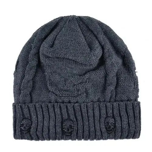 Designer Knitted Skull Beanies Size ONE SIZE - 2 Thumbnail