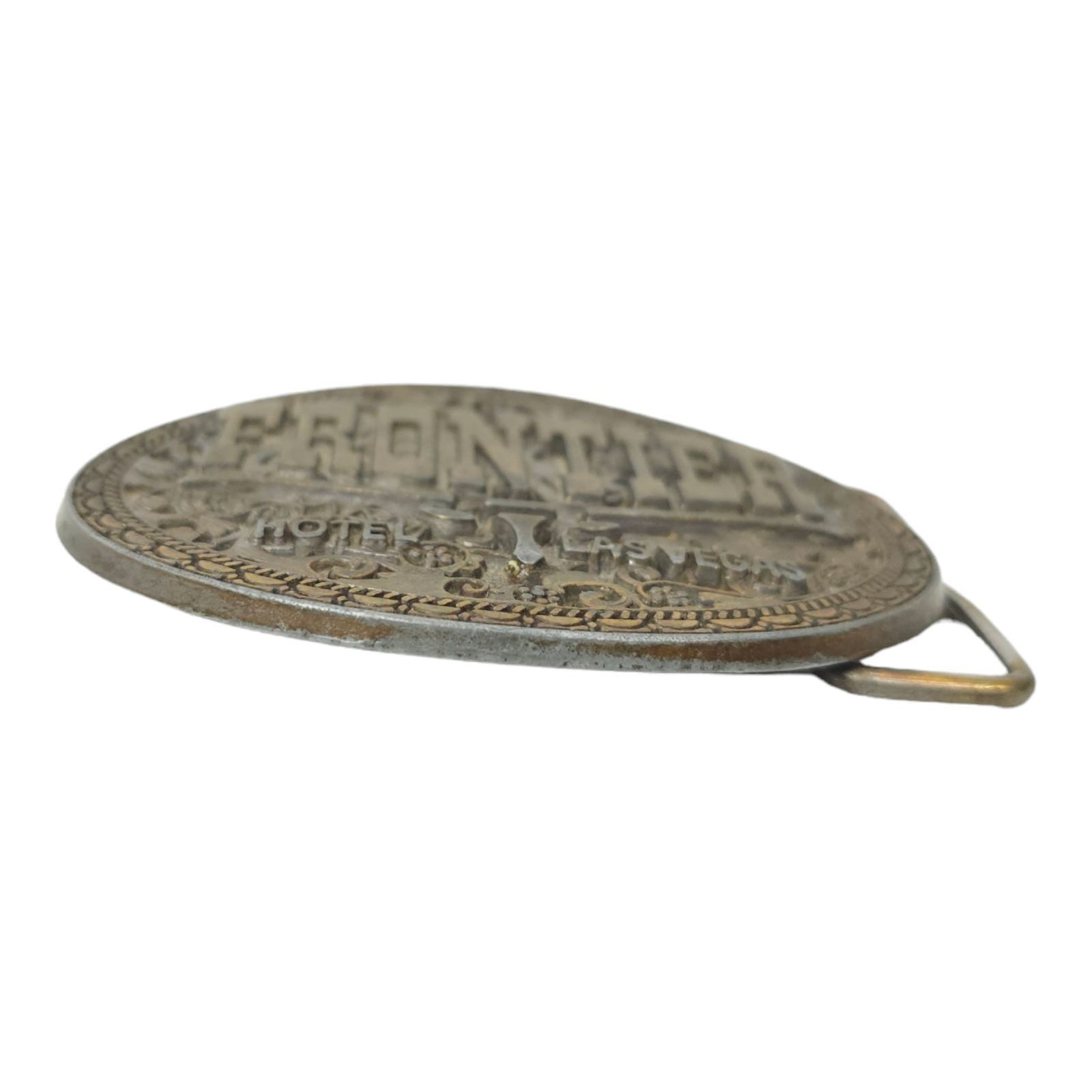 Other Frontier Hotel Las Vegas Belt Buckle Vintage Longhorn Cowboy Size ONE SIZE - 4 Thumbnail