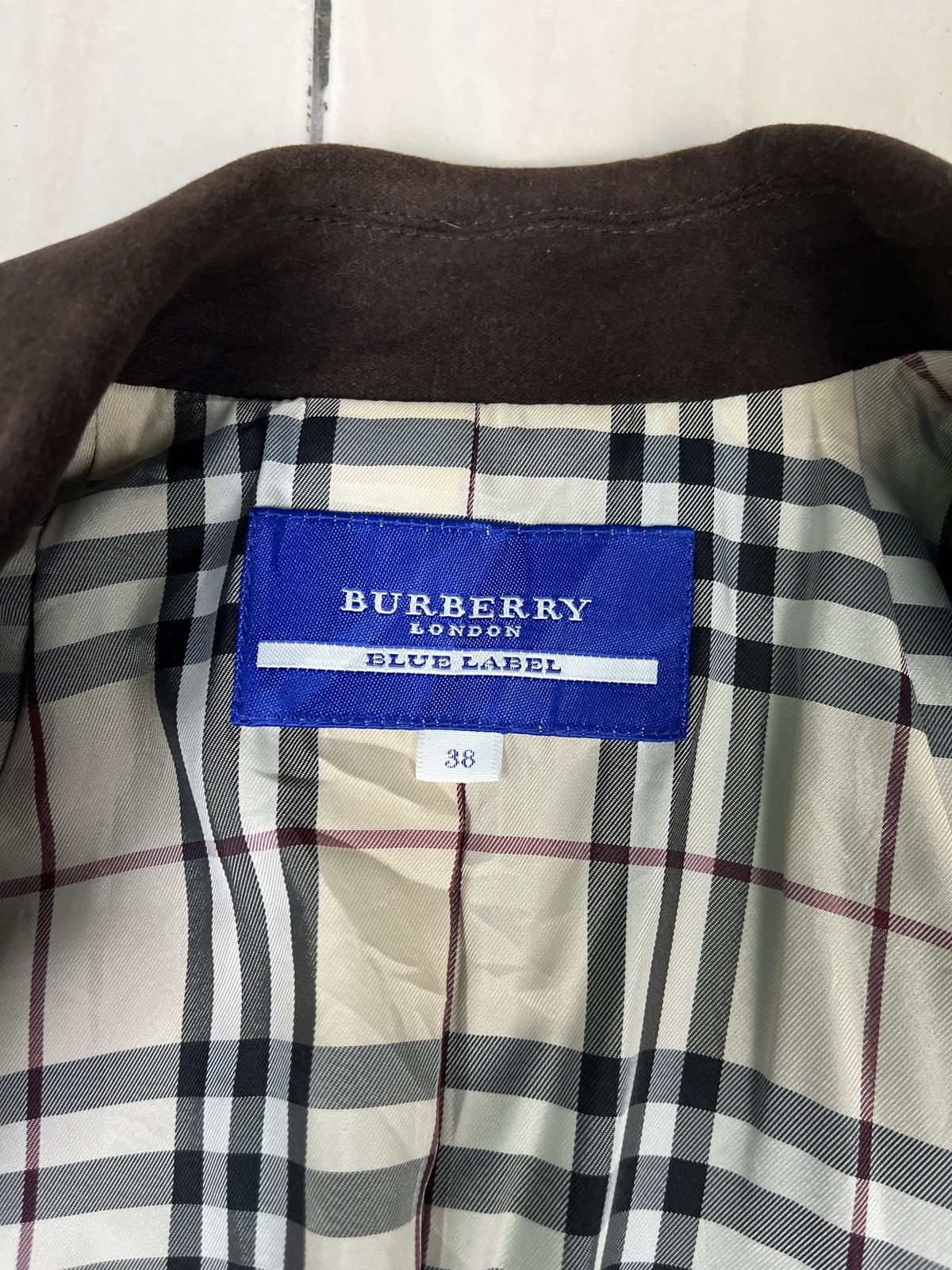 Burberry Burberry Blue Label Brown Velvet Cropped Jacket Blazer Size S / US 4 / IT 40 - 13 Thumbnail