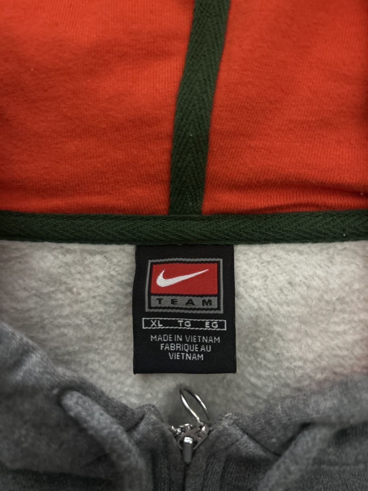 Nike × Vintage Vintage University of Miami Nike Hoodie Size US XL / EU 56 / 4 - 3 Thumbnail
