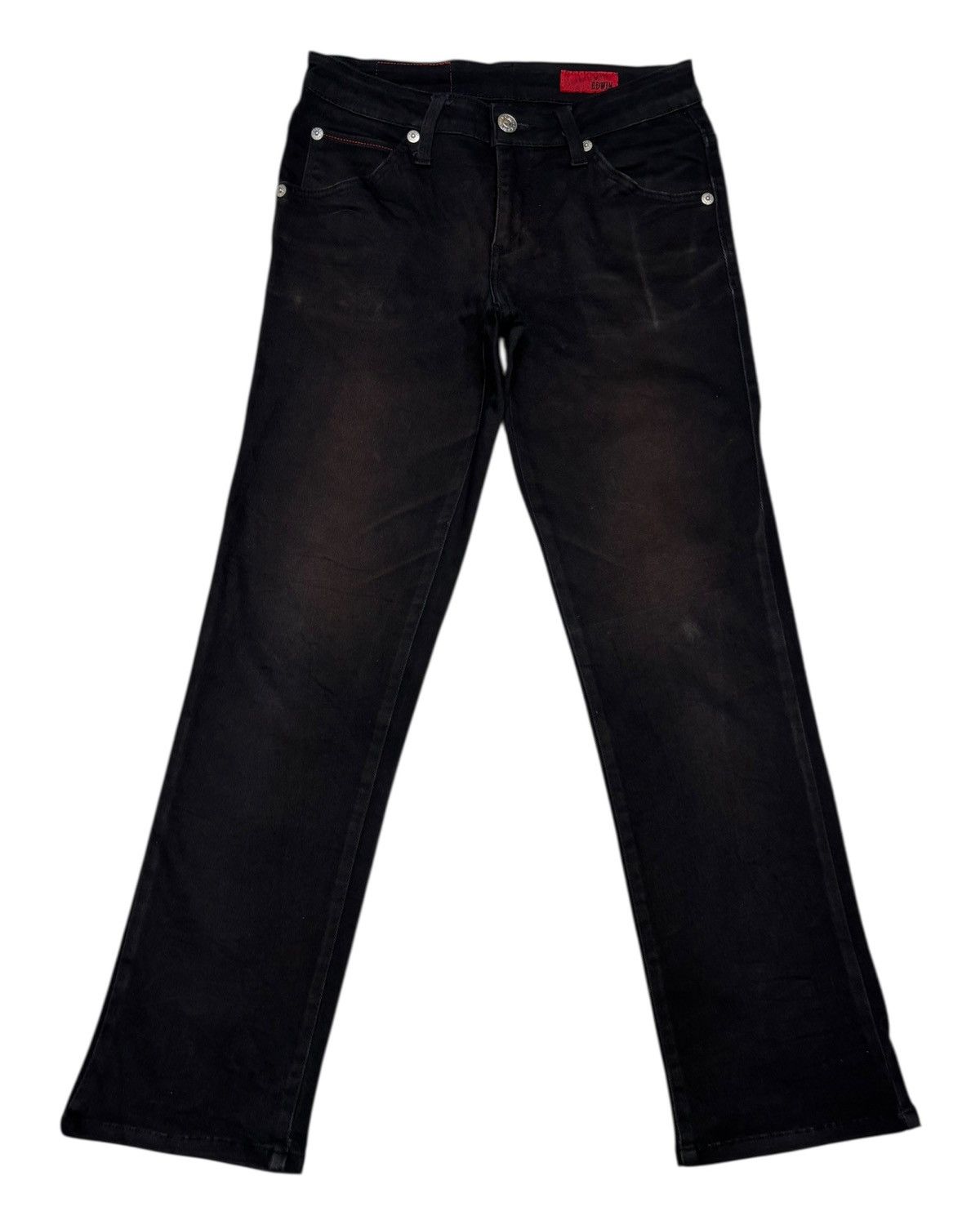 🔥EDWIN BLUE TRIP EDGELINE FADED BLACK PANTS