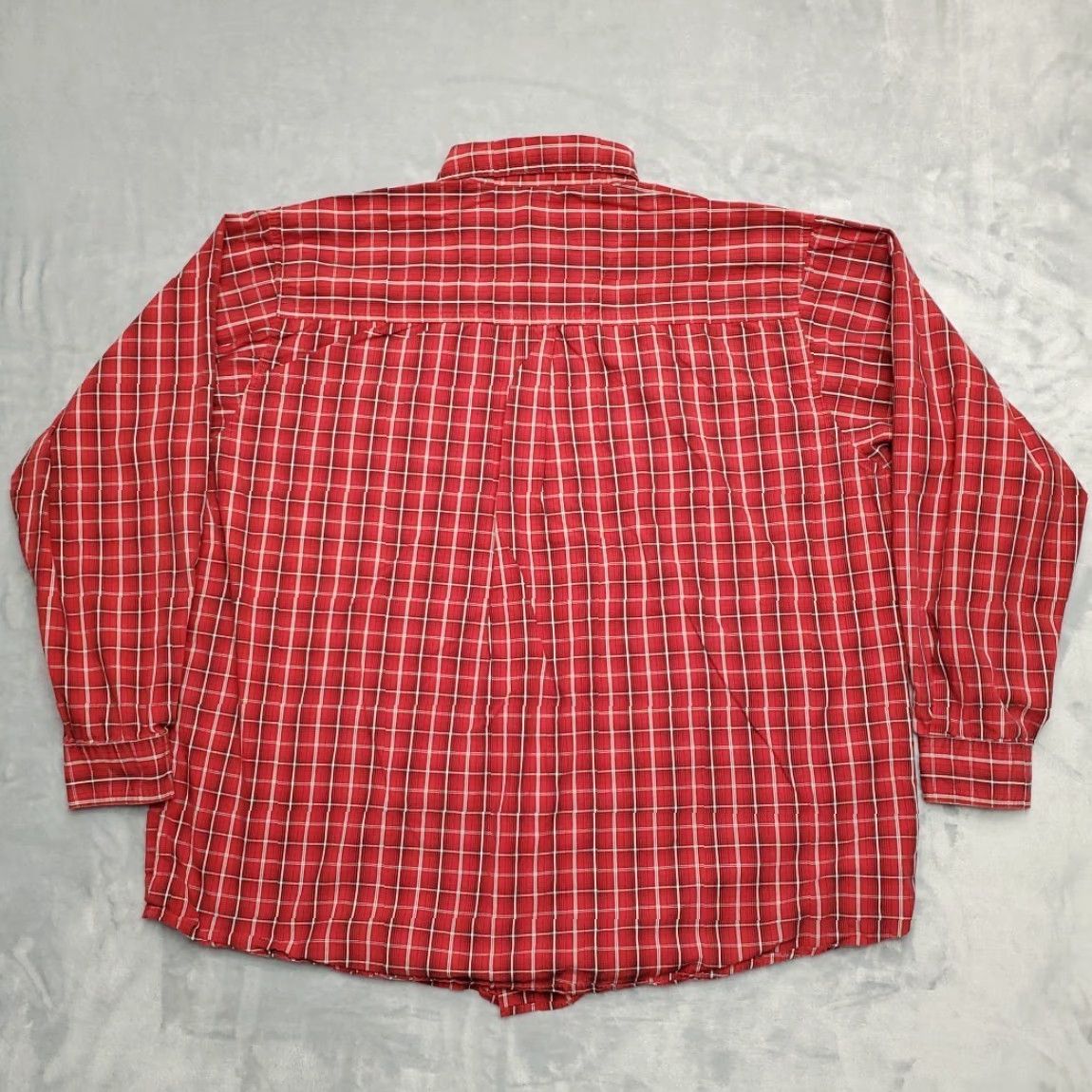 Wrangler VINTAGE Wrangler Shirt Mens 2XL Red Plaid Rugged Wear Cotton Long Sleeve Wrinkle Resistant Button-Up with Pockets Men Button-Down Collar Size US XXL / EU 58 / 5 - 7 Thumbnail