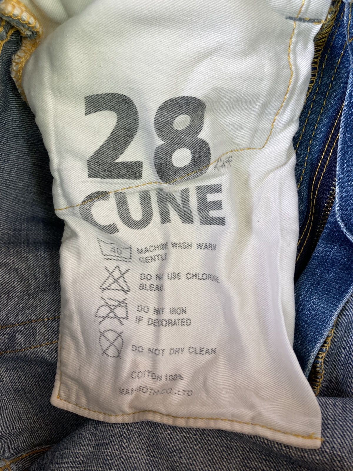 Japanese Brand Cune Japan Blue Mascot Relaxed Fit Denim Jeans Size US 28 / EU 44 - 12 Thumbnail