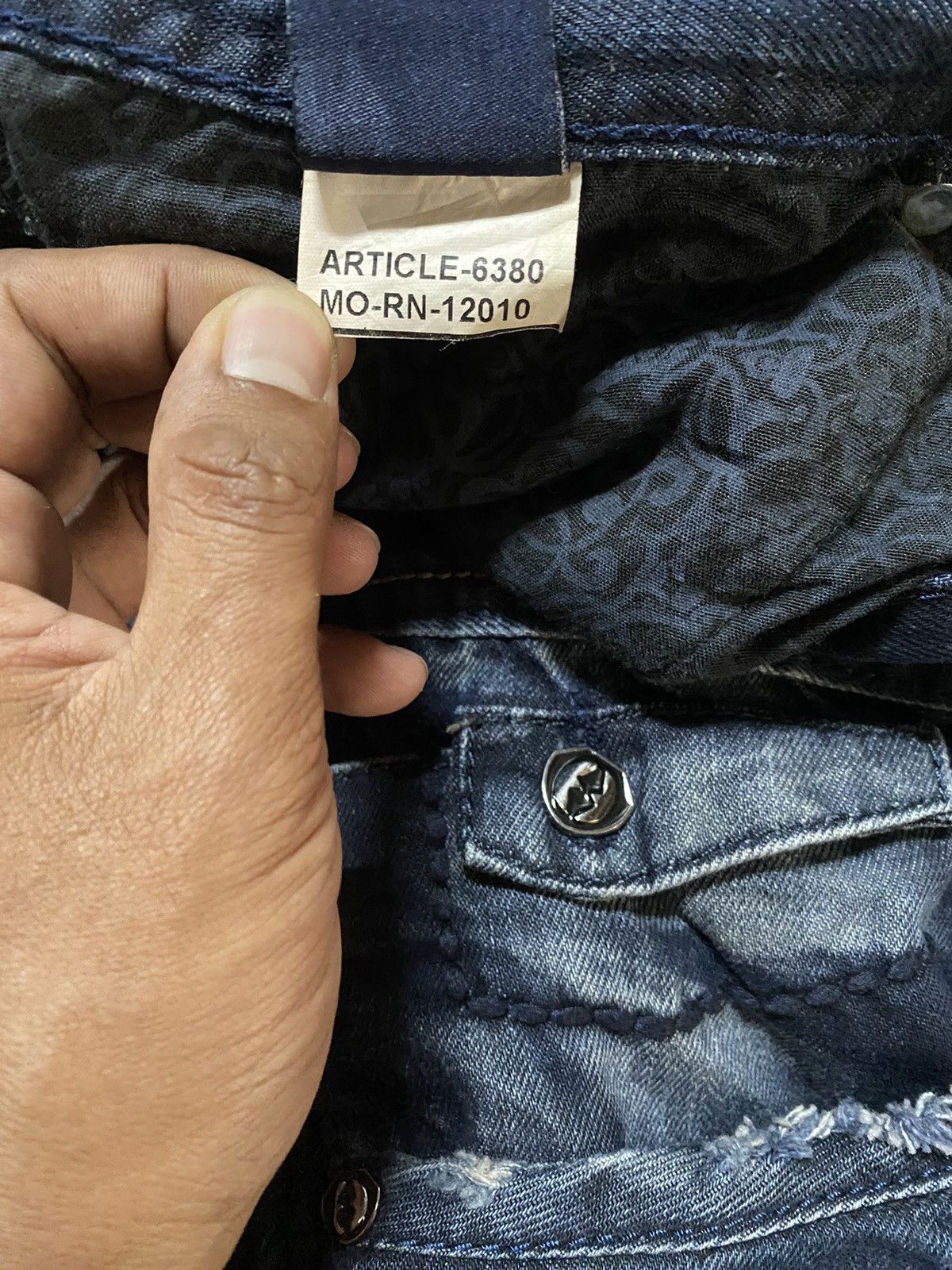 Japanese Brand × Tornado Mart Japanese Jeneric Bondage Bikers Distressed Denim @43 Size US 34 / EU 50 - 6 Thumbnail