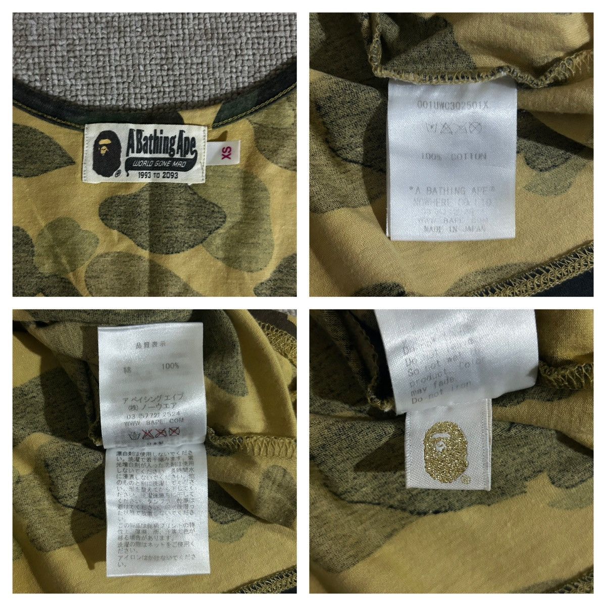 Bape Bape First Yellow Camo Tank Size XS / US 0-2 / IT 36-38 - 5 Thumbnail