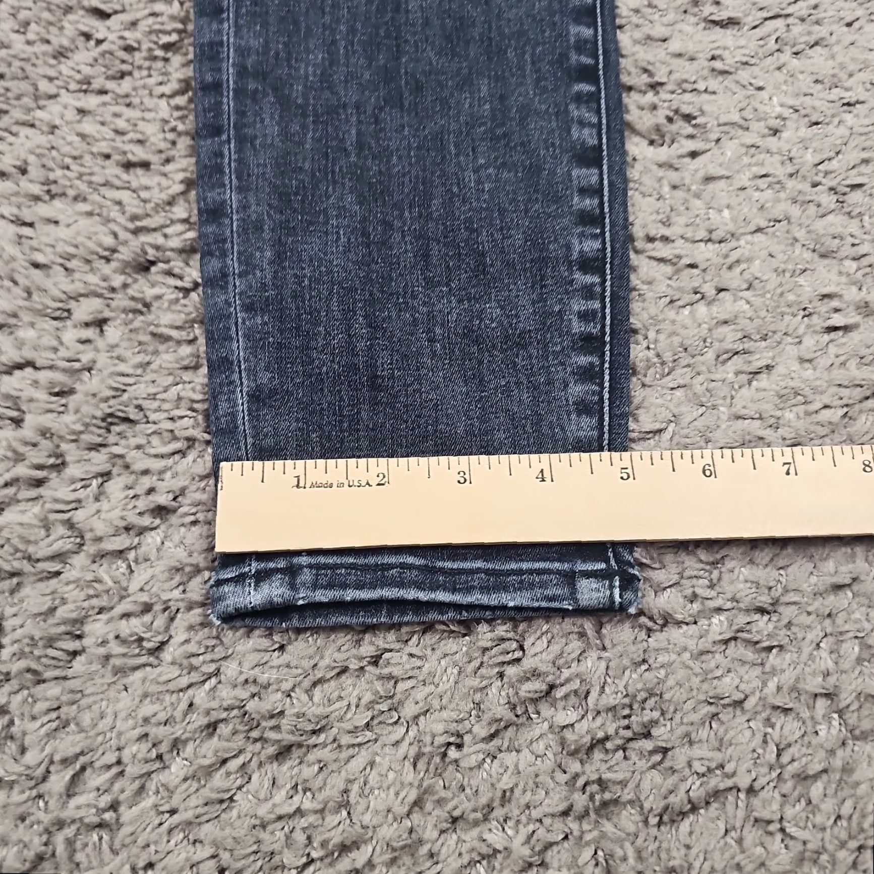 Mavi Mavi Jeans Womens 26 Gray Skinny Ankle Mid Rise Dark Wash Button Fly Denim 26x27 Size 26" / US 2 / IT 38 - 7 Thumbnail