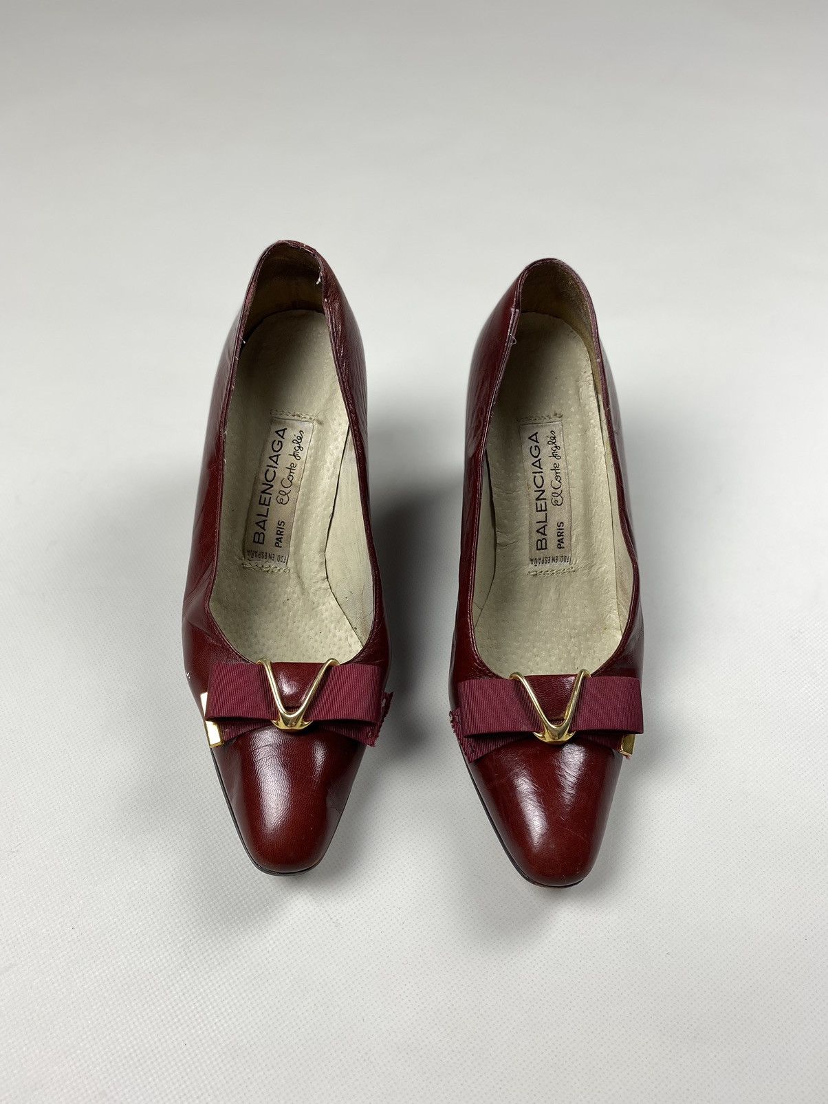 Balenciaga × Vintage Balenciaga vintage ladies leather heels size 38 Size US 8 / IT 38 - 5 Thumbnail