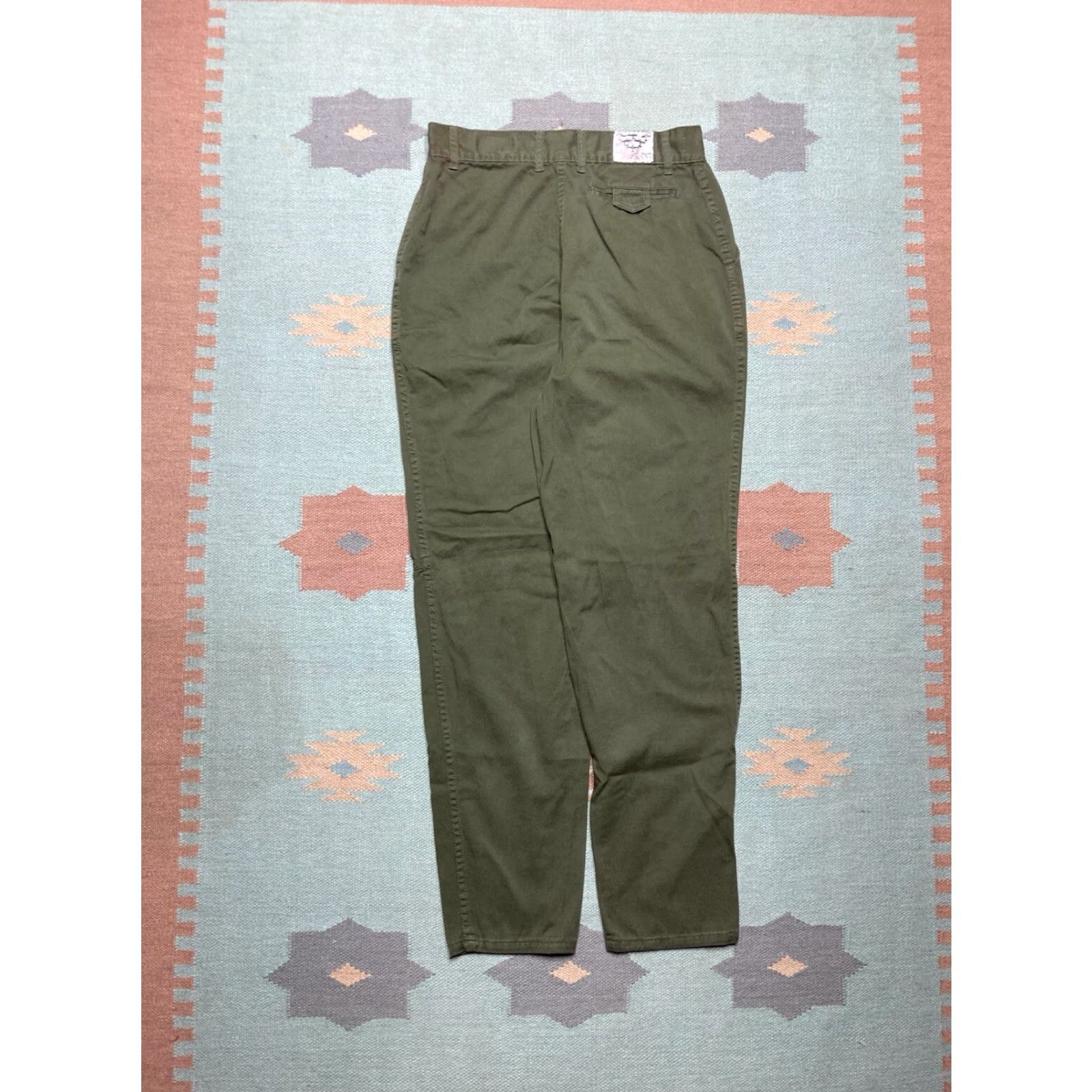 Vintage Vtg Y2K Cargo Pants Baggy Tapered Army Green 30x33 Men Pockets Rescue Pants Size US 30 / EU 46 - 5 Thumbnail