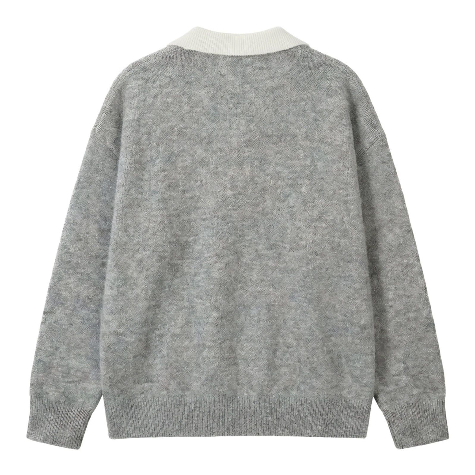 Other Marled V-Neck Polo Sweater | Wool-Cotton Size US M / EU 48-50 / 2 - 11 Thumbnail