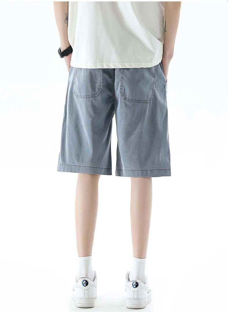 Japanese Brand × Jean Retro straight leg ice silk denim shorts Size US 30 / EU 46 - 2 Thumbnail