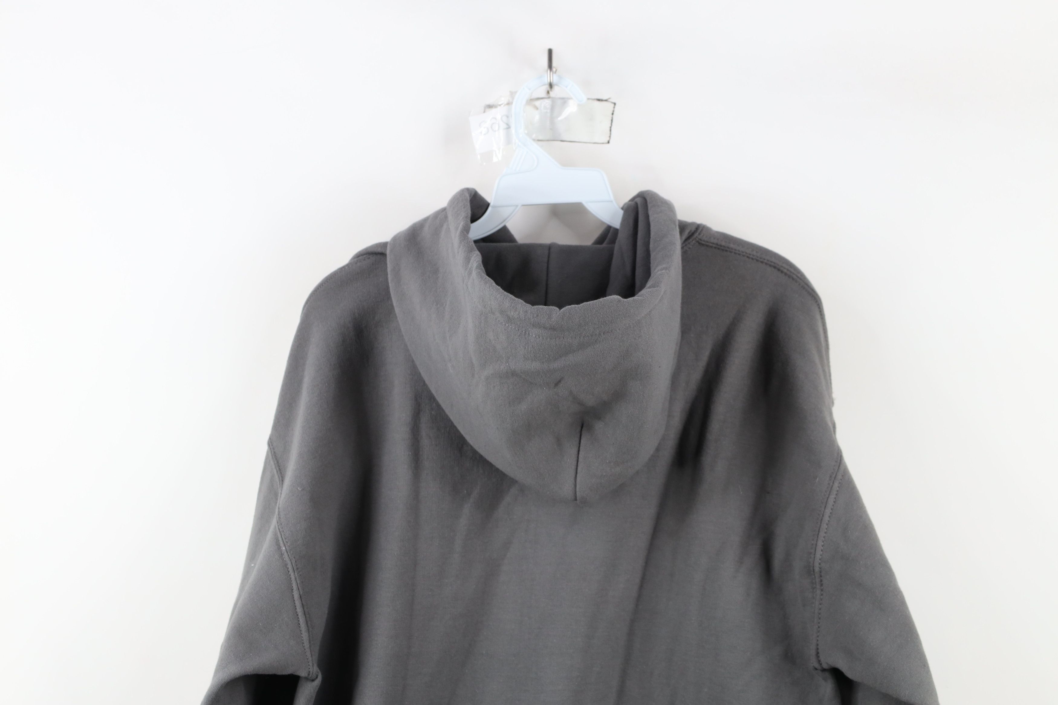 Vintage Vintage 90s Y2K Streetwear Blank Hoodie Sweatshirt Gray Size US L / EU 52-54 / 3 - 11 Thumbnail